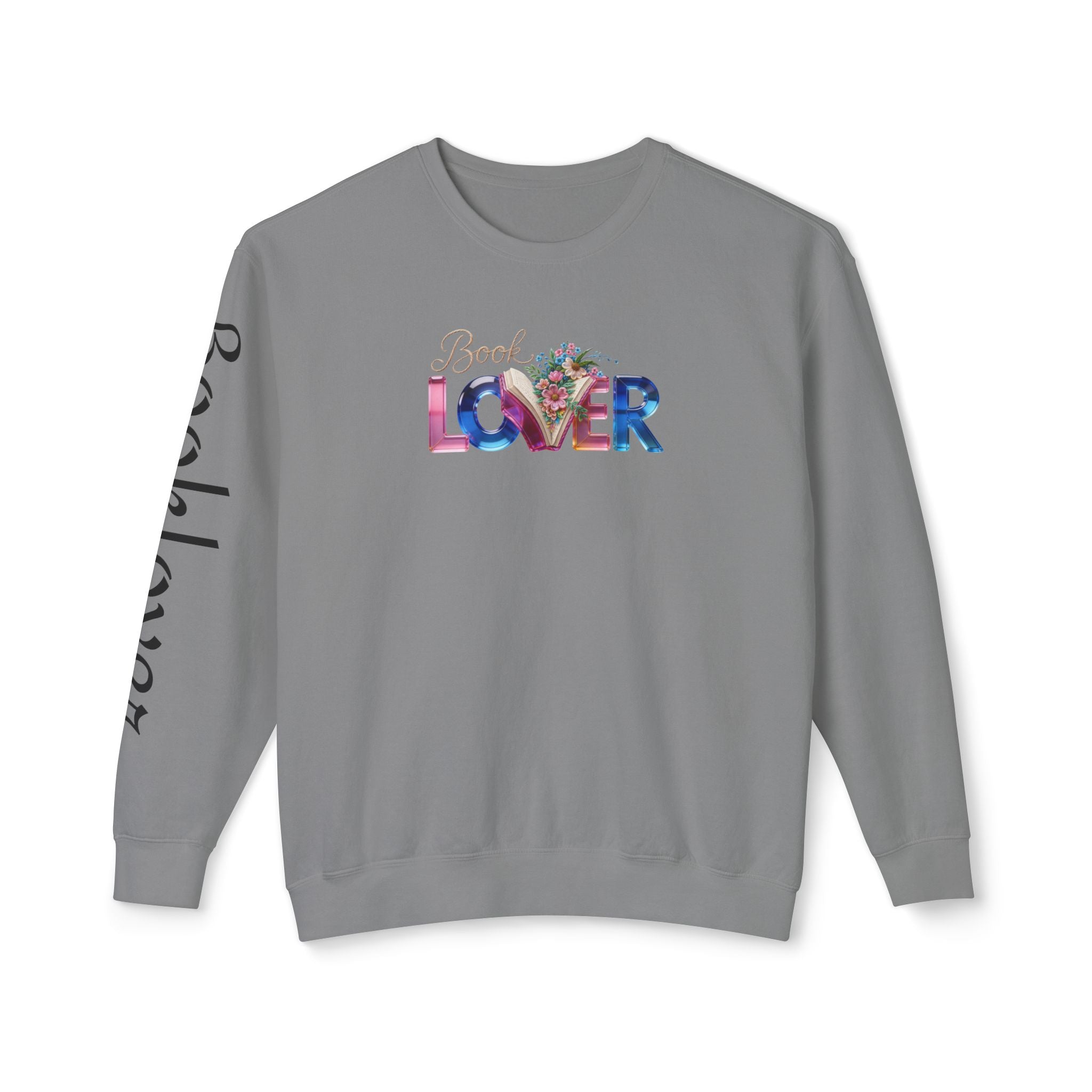 Book Lover Sweatshirt —  Typography Bookworm Pullover Printify