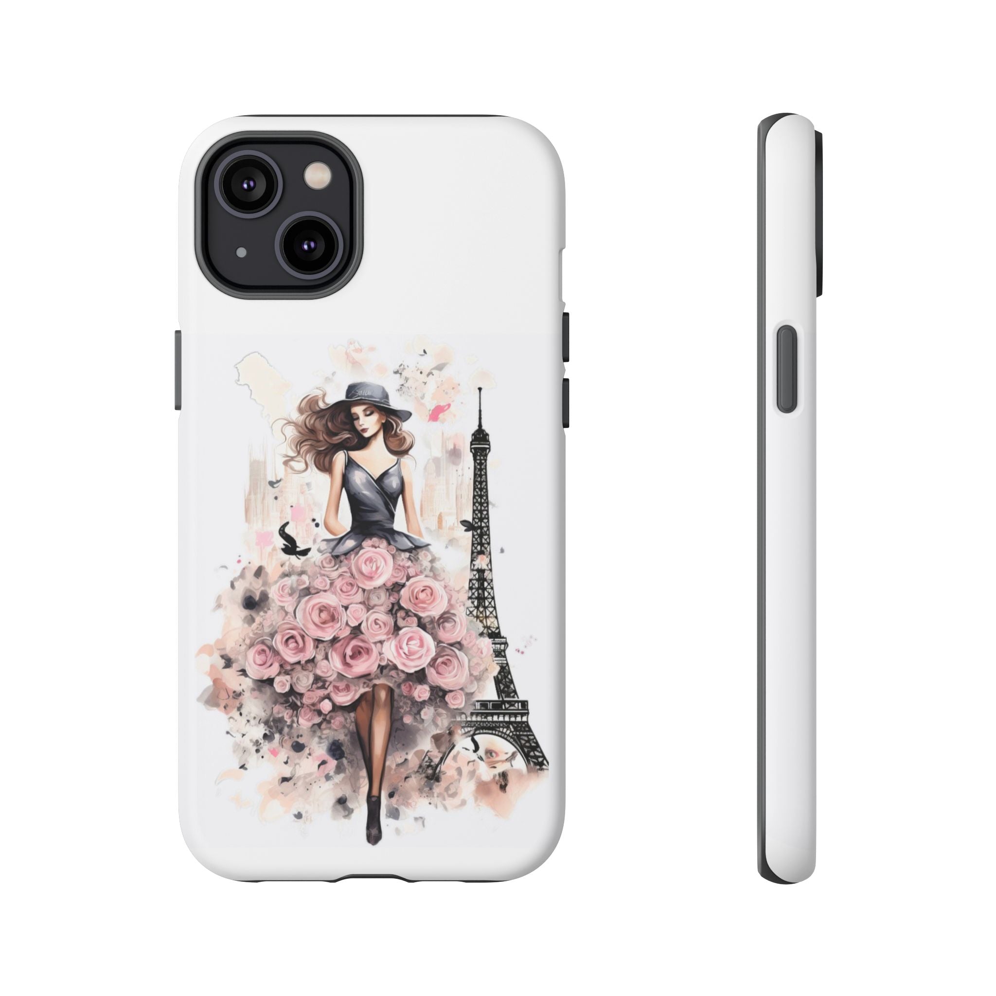 Parisian Rose Dress phone case | iPhone & Samsung slim protective case Printify