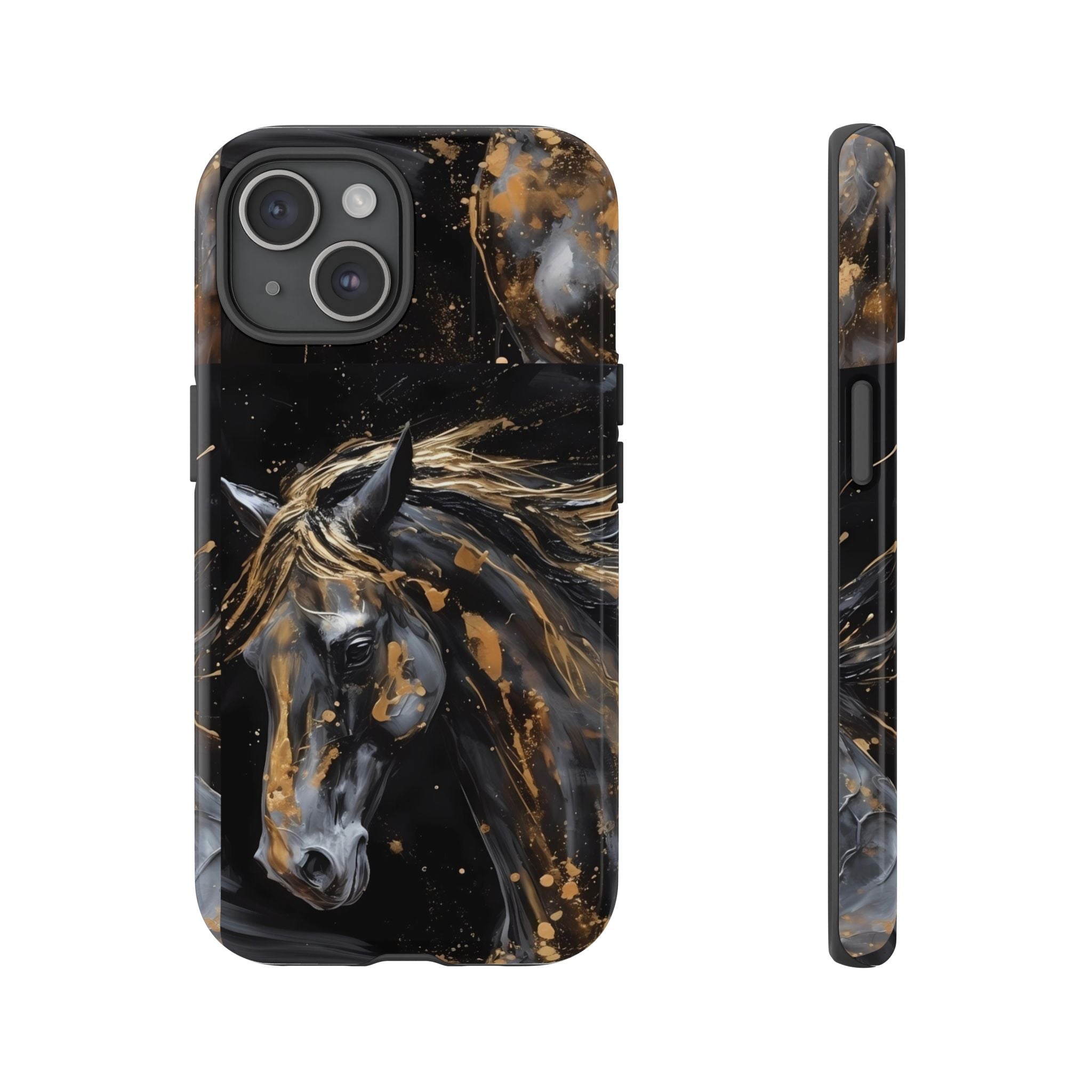 Golden Paint Horse Phone Case | Tough Case Printify