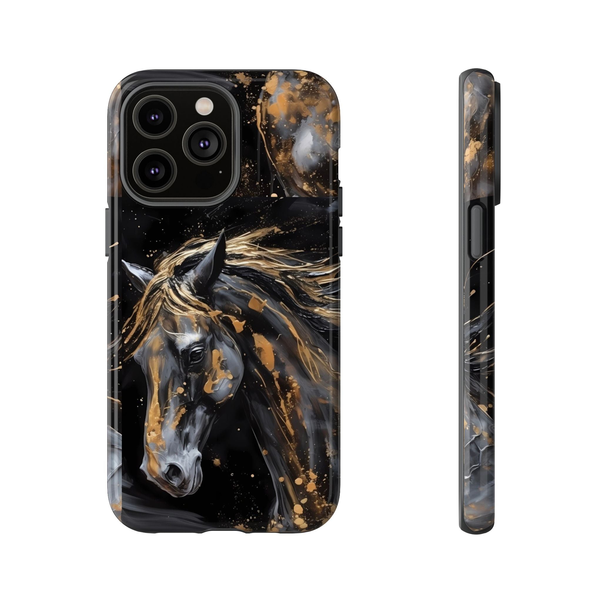 Golden Paint Horse Phone Case | Tough Case Printify