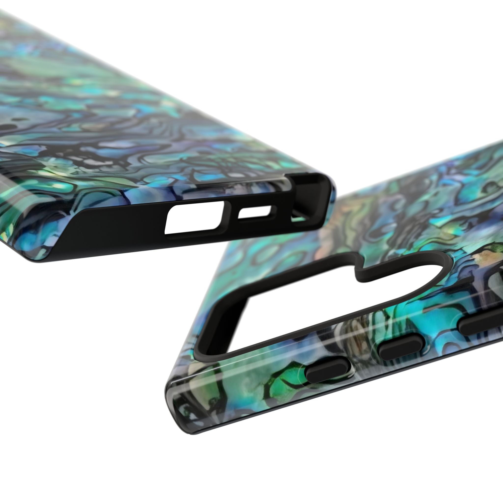 Abalone Shell Pattern Phone Case | Iridescent Ocean Swirl Protective Cover Printify
