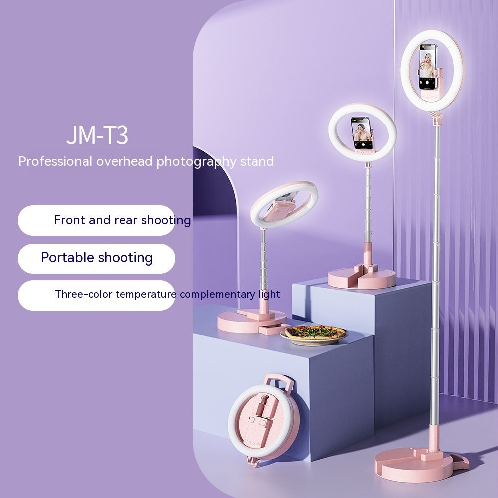 Fill Light Mobile Phone Ring Light LED Anchor Photography Beauty Portable Integrated Desktop Floor Stand