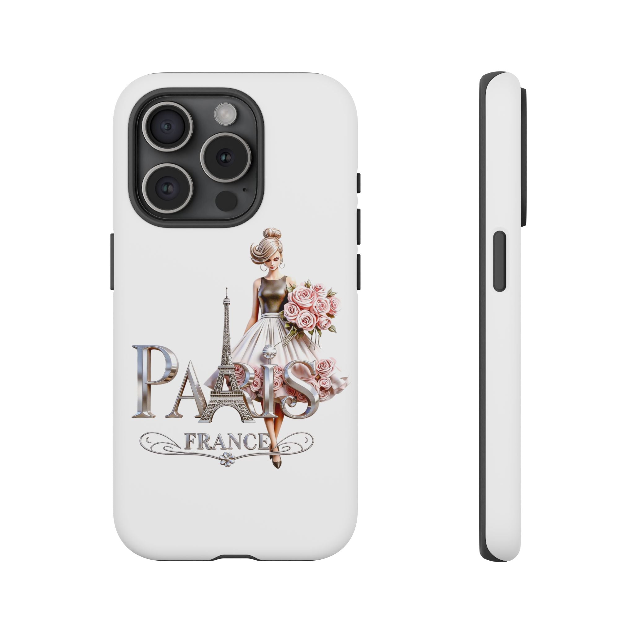 Phone Case | Eiffel Tower Floral Fashion Design Printify