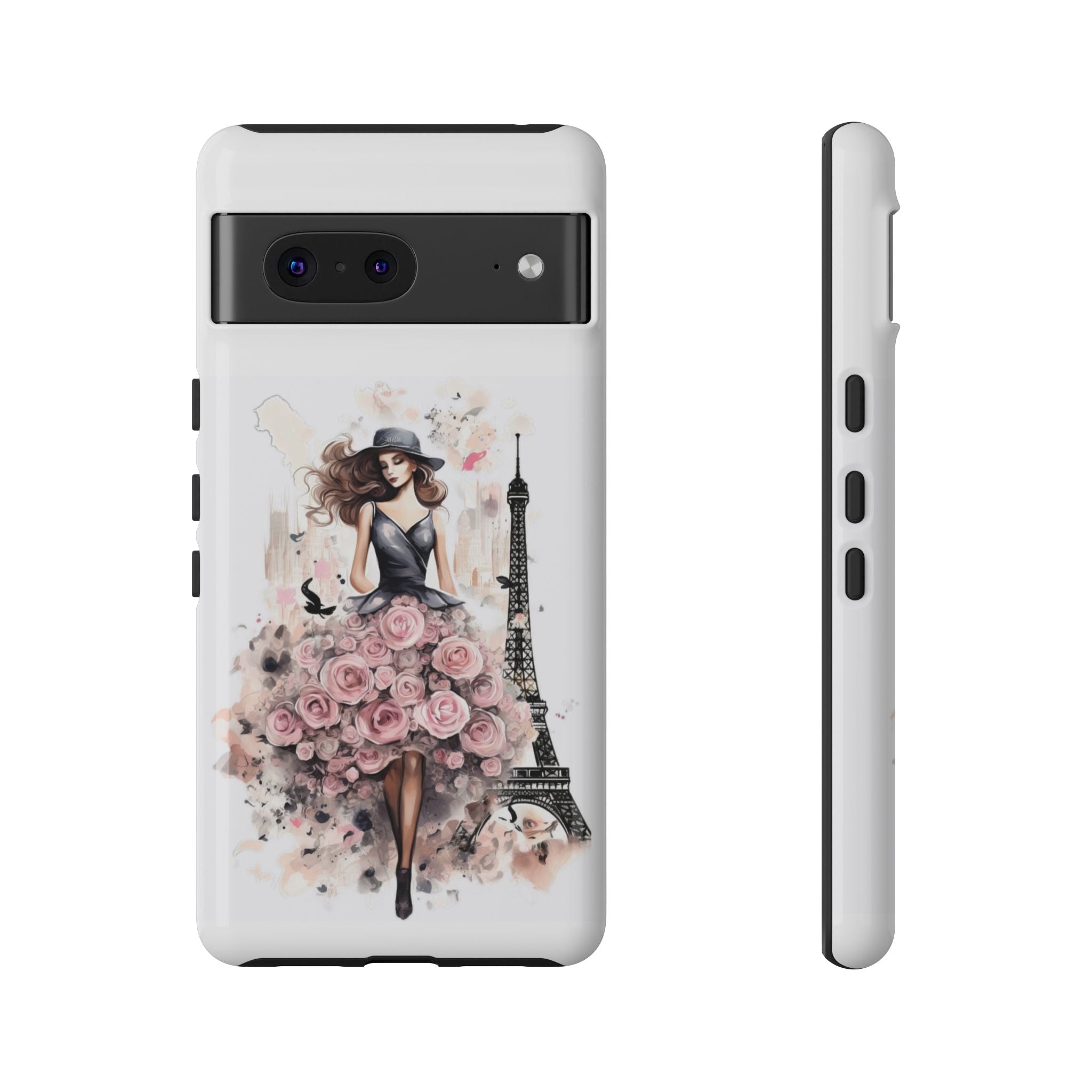 Parisian Rose Dress phone case | iPhone & Samsung slim protective case Printify