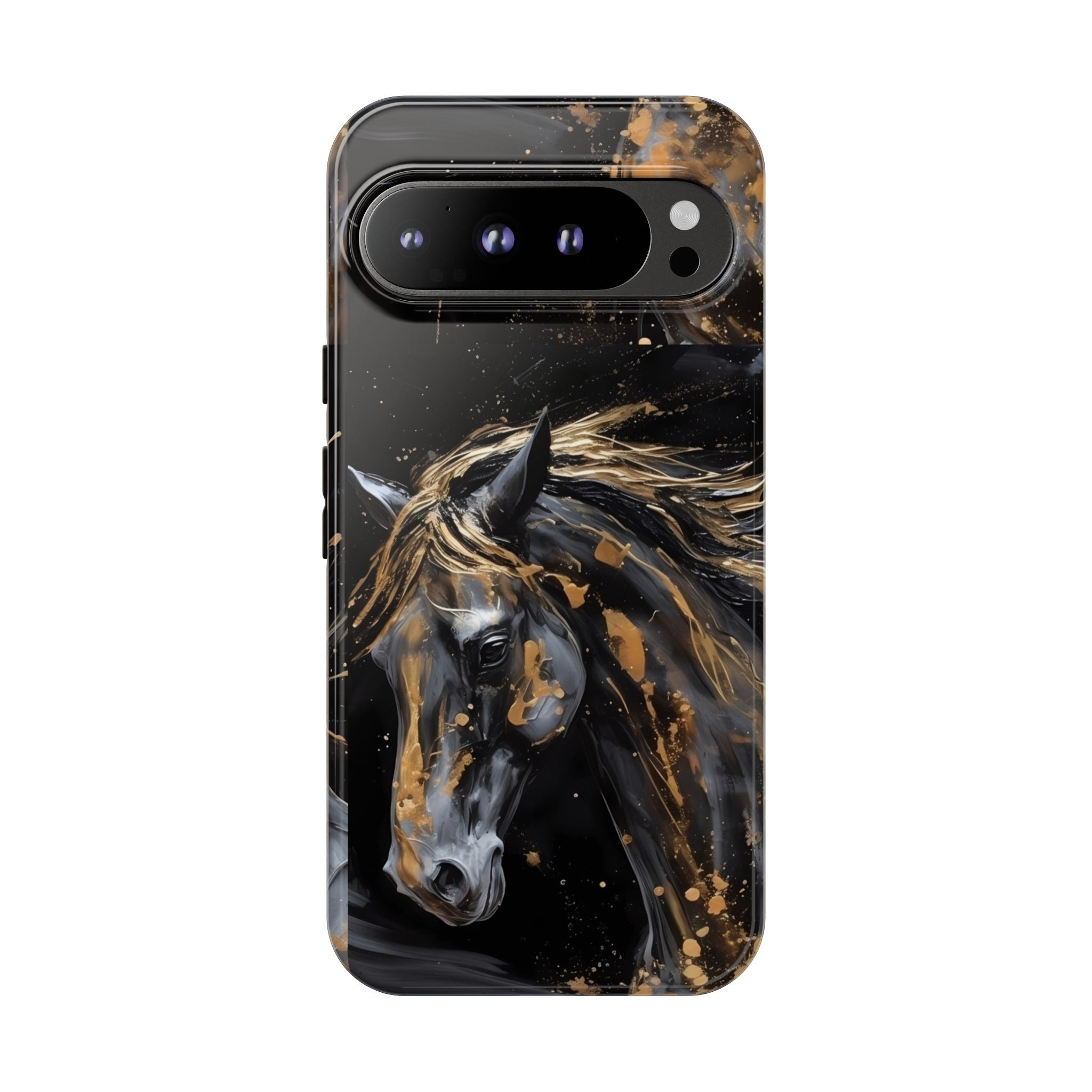 Golden Paint Horse Phone Case | Tough Case Printify