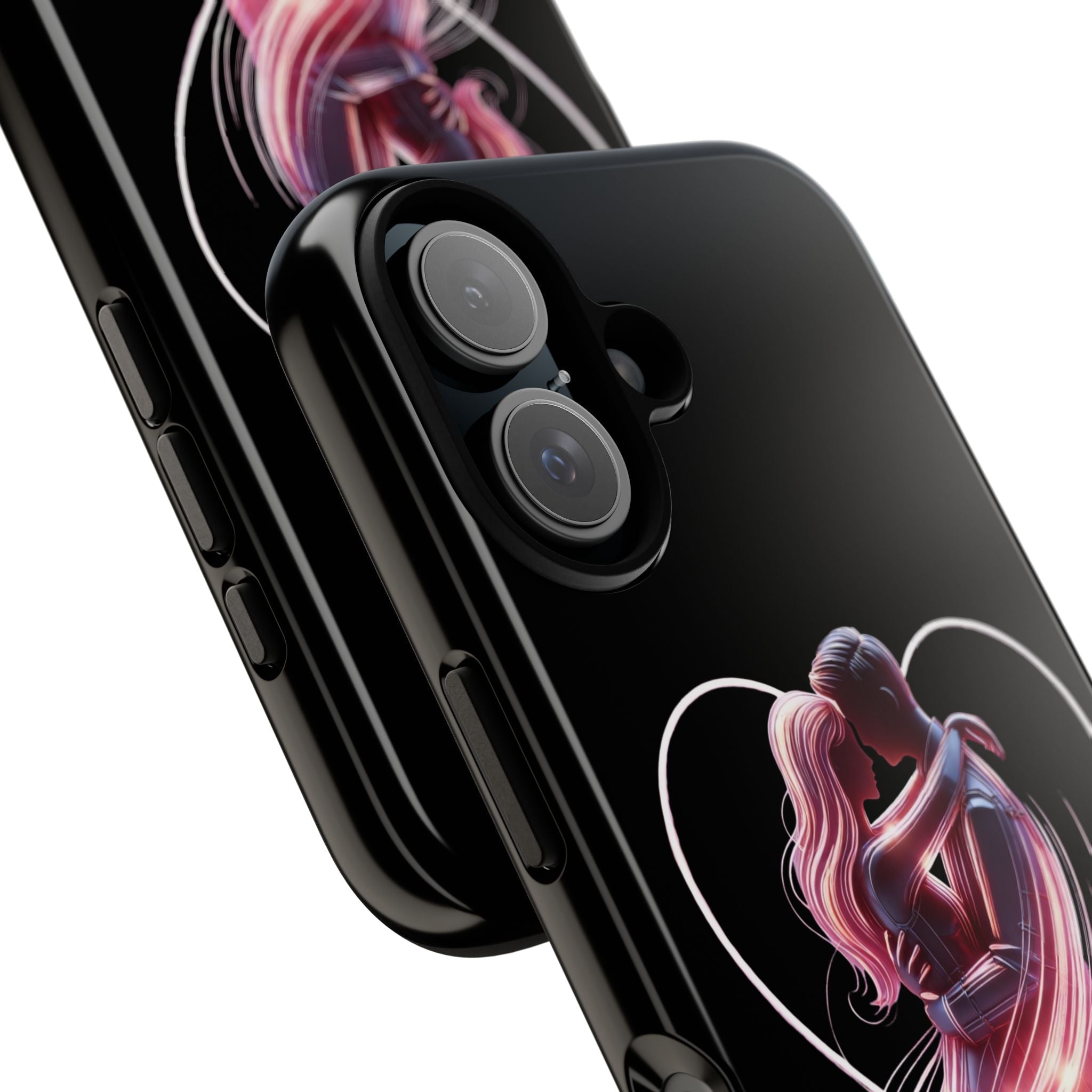 Romantic Couple Heart phone case | Tough Cases Printify