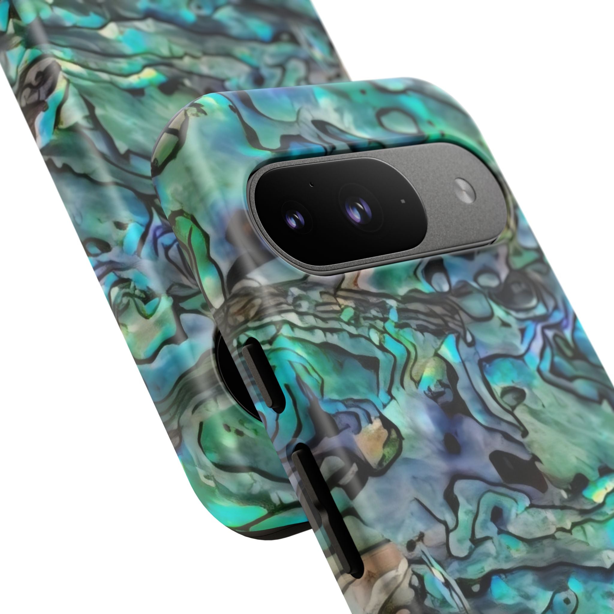 Abalone Shell Pattern Phone Case | Iridescent Ocean Swirl Protective Cover Printify