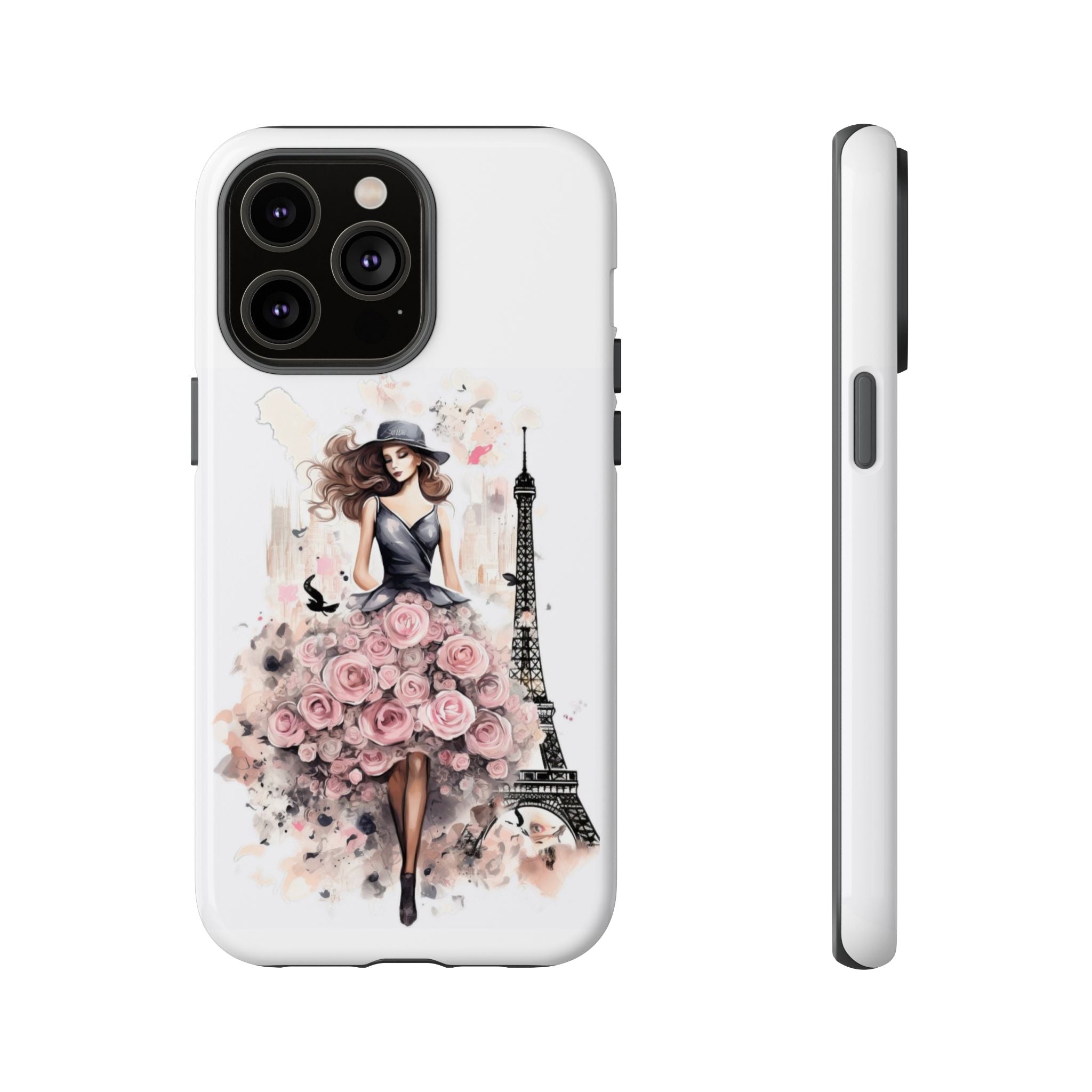 Parisian Rose Dress phone case | iPhone & Samsung slim protective case Printify