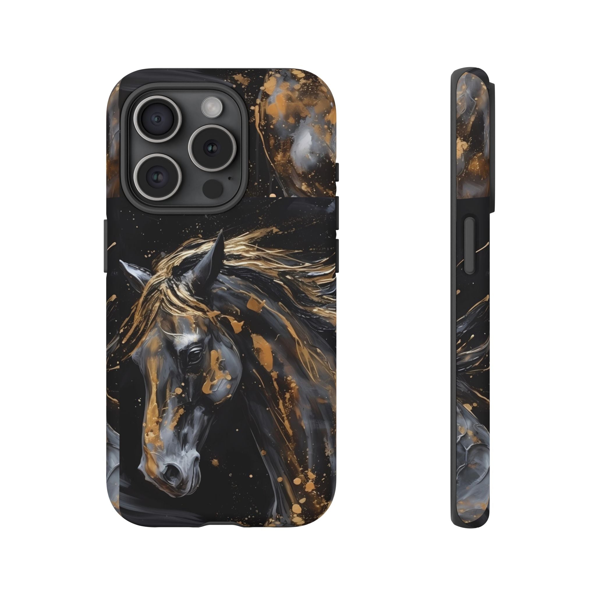 Golden Paint Horse Phone Case | Tough Case Printify
