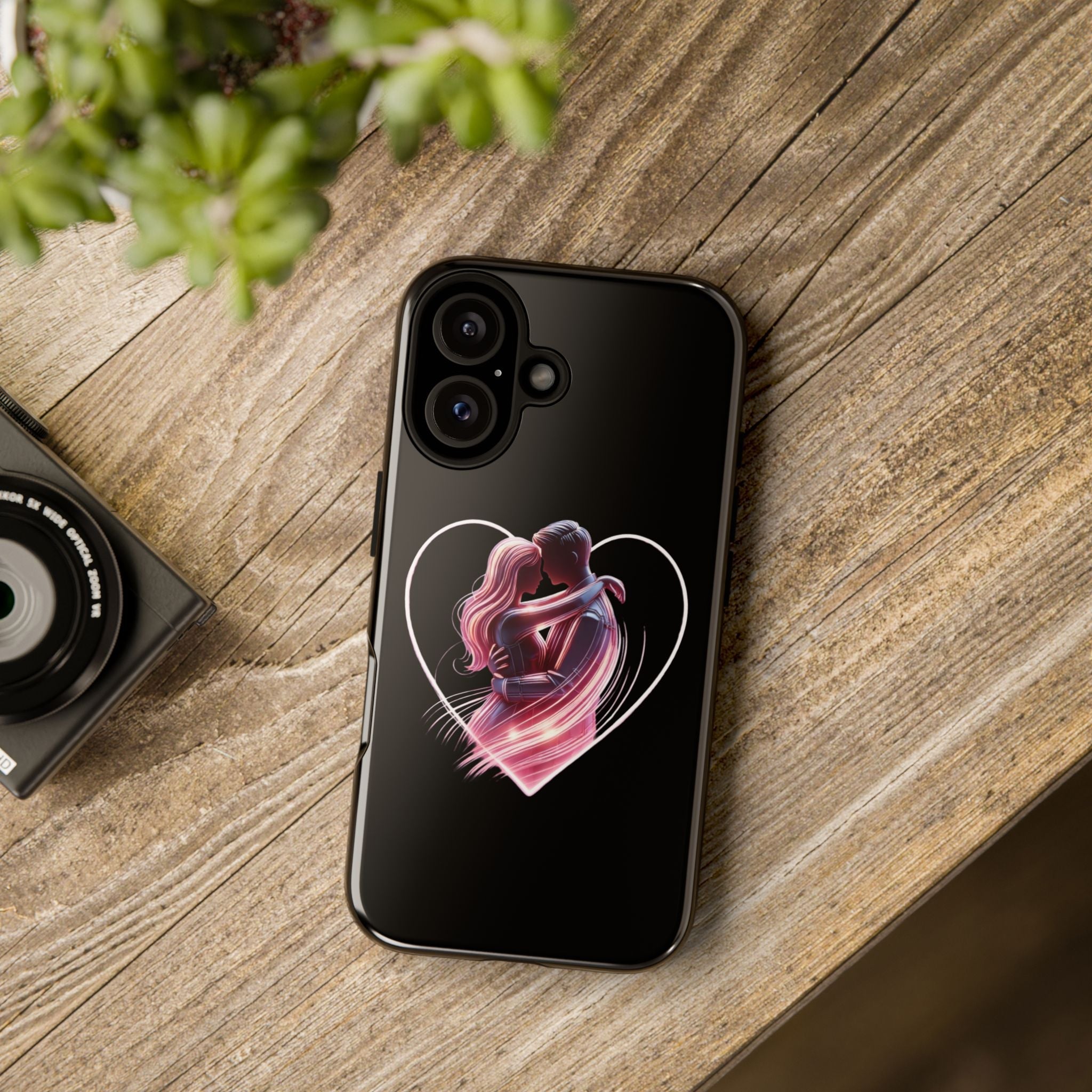 Romantic Couple Heart phone case | Tough Cases Printify