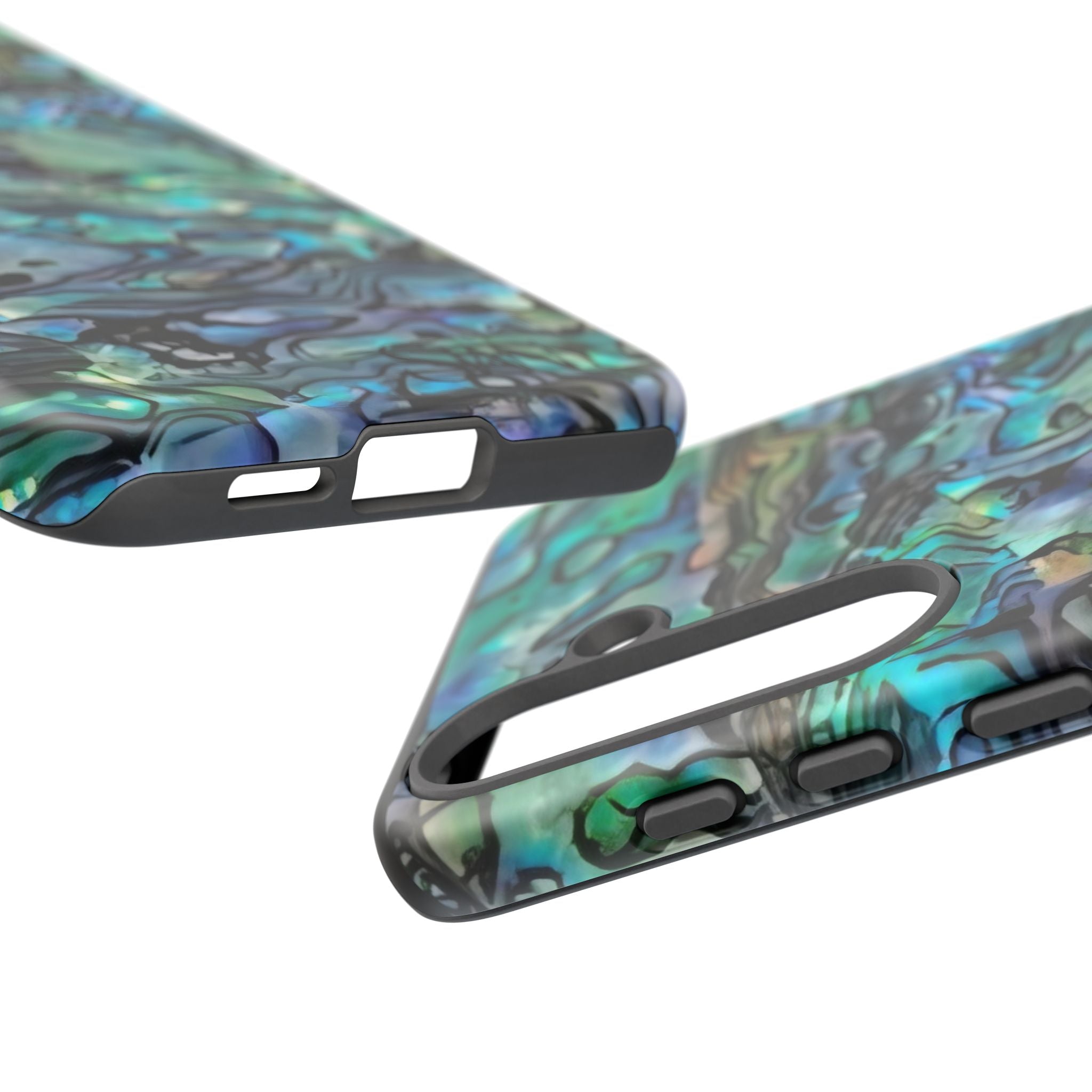 Abalone Shell Pattern Phone Case | Iridescent Ocean Swirl Protective Cover Printify