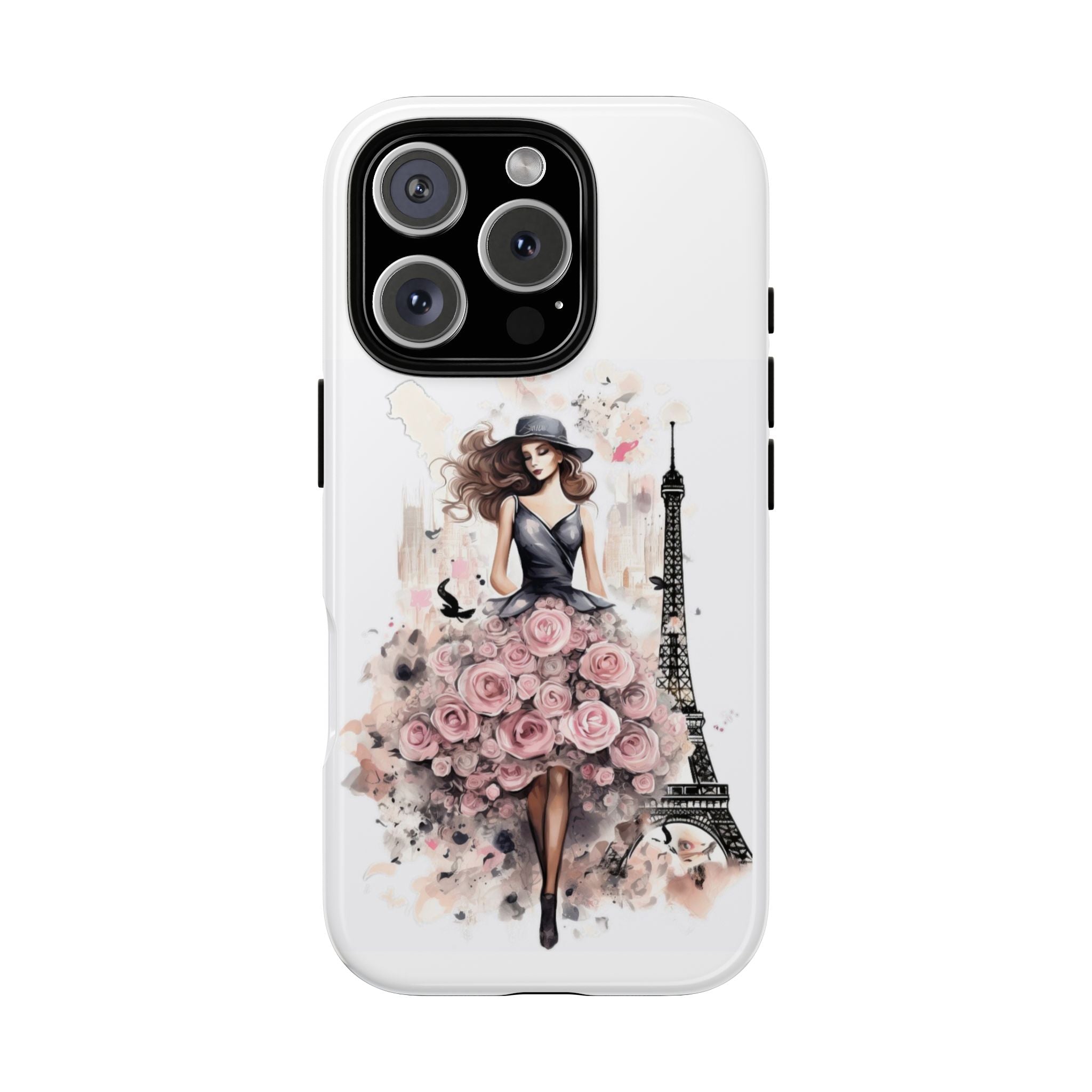 Parisian Rose Dress phone case | iPhone & Samsung slim protective case Printify