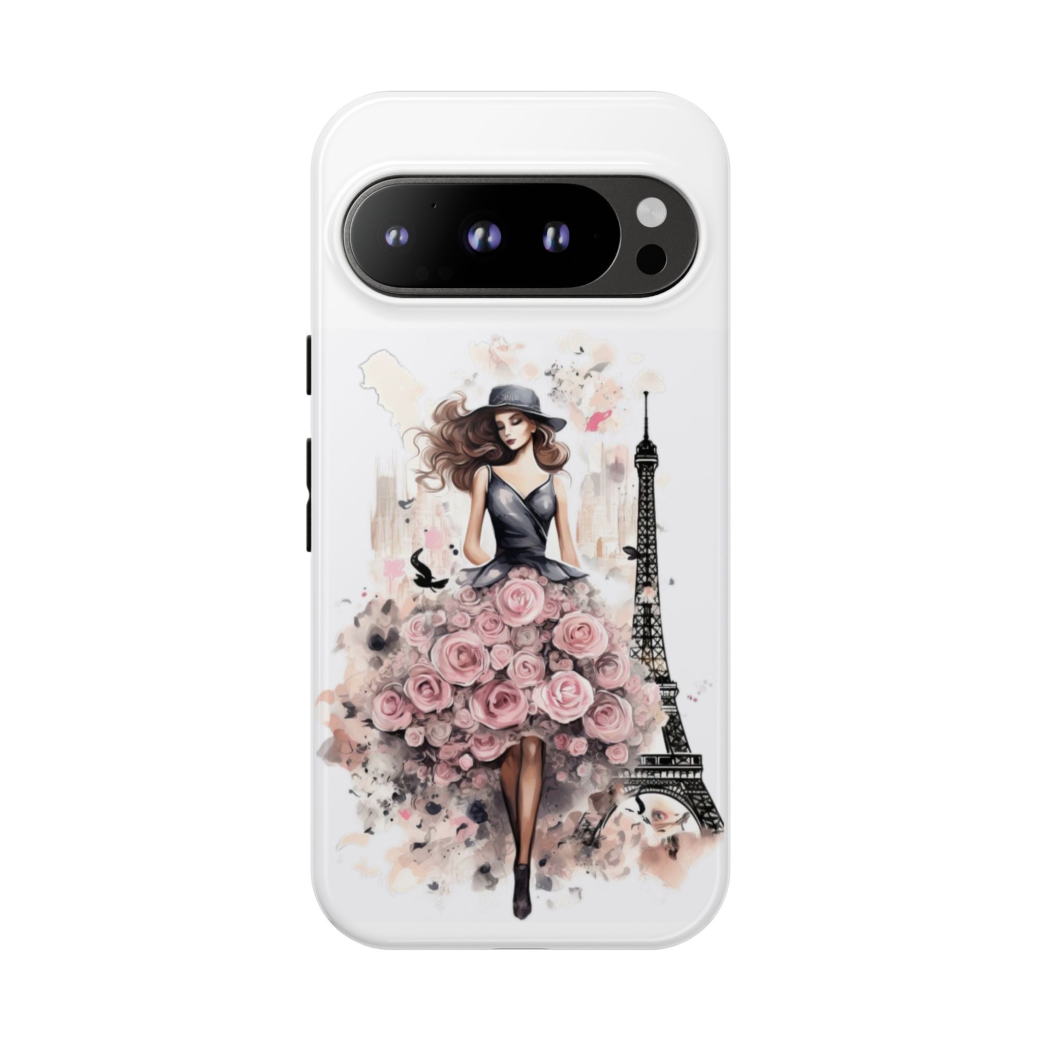 Parisian Rose Dress phone case | iPhone & Samsung slim protective case Printify