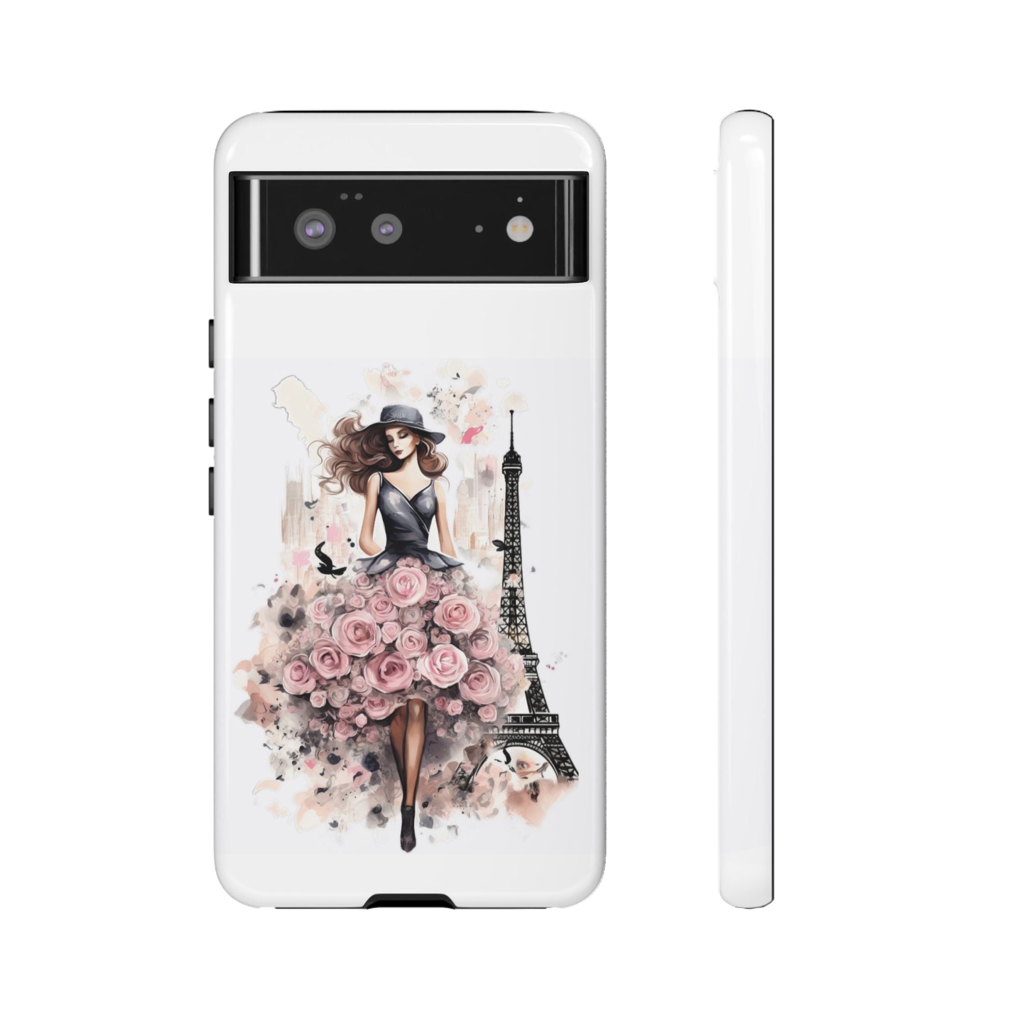 Parisian Rose Dress phone case | iPhone & Samsung slim protective case Printify