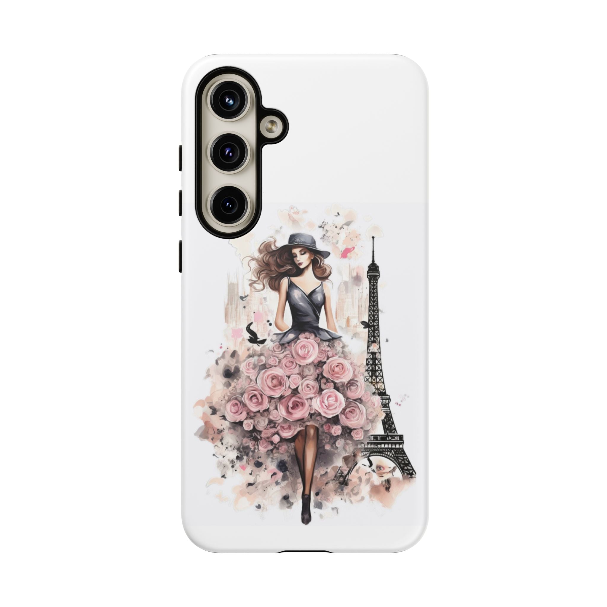 Parisian Rose Dress phone case | iPhone & Samsung slim protective case Printify