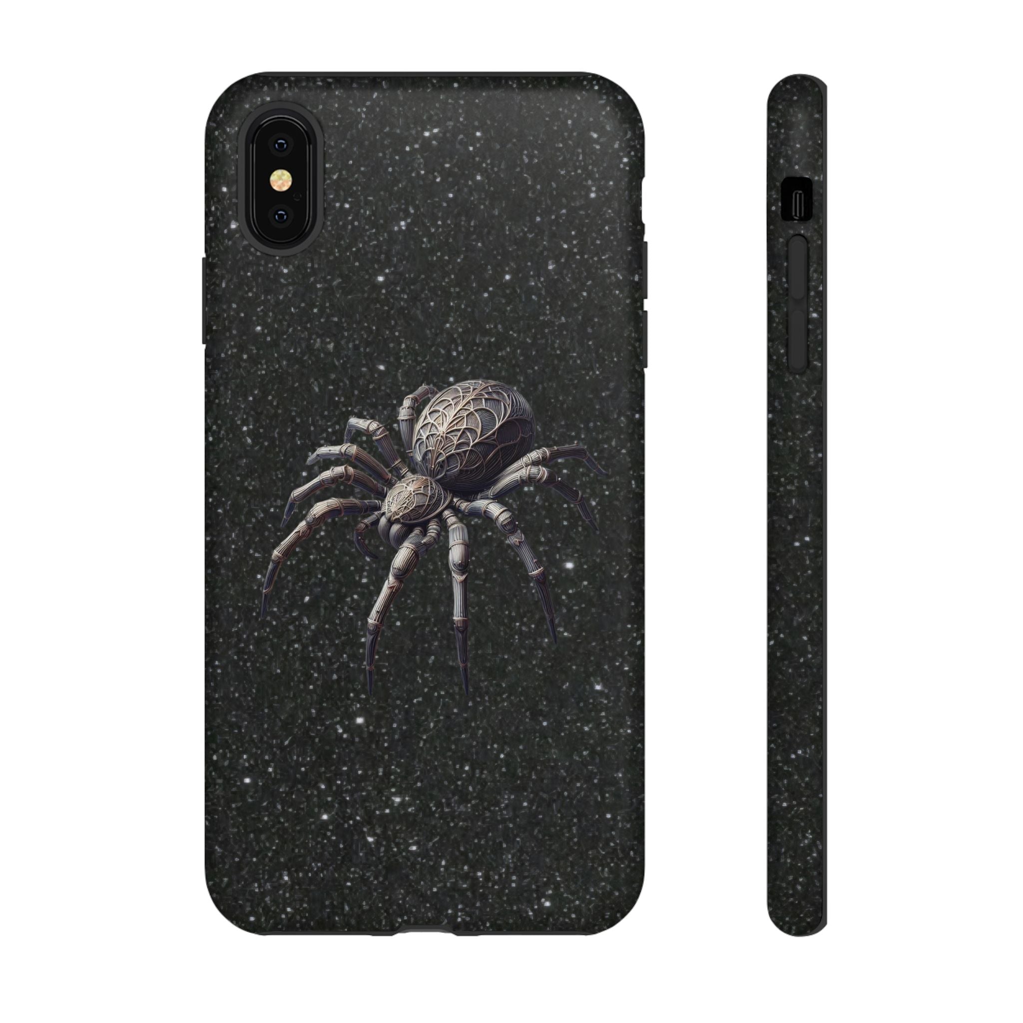 Spider Night Tough Phone Case — Dark Space Tarantula iPhone Cover Printify