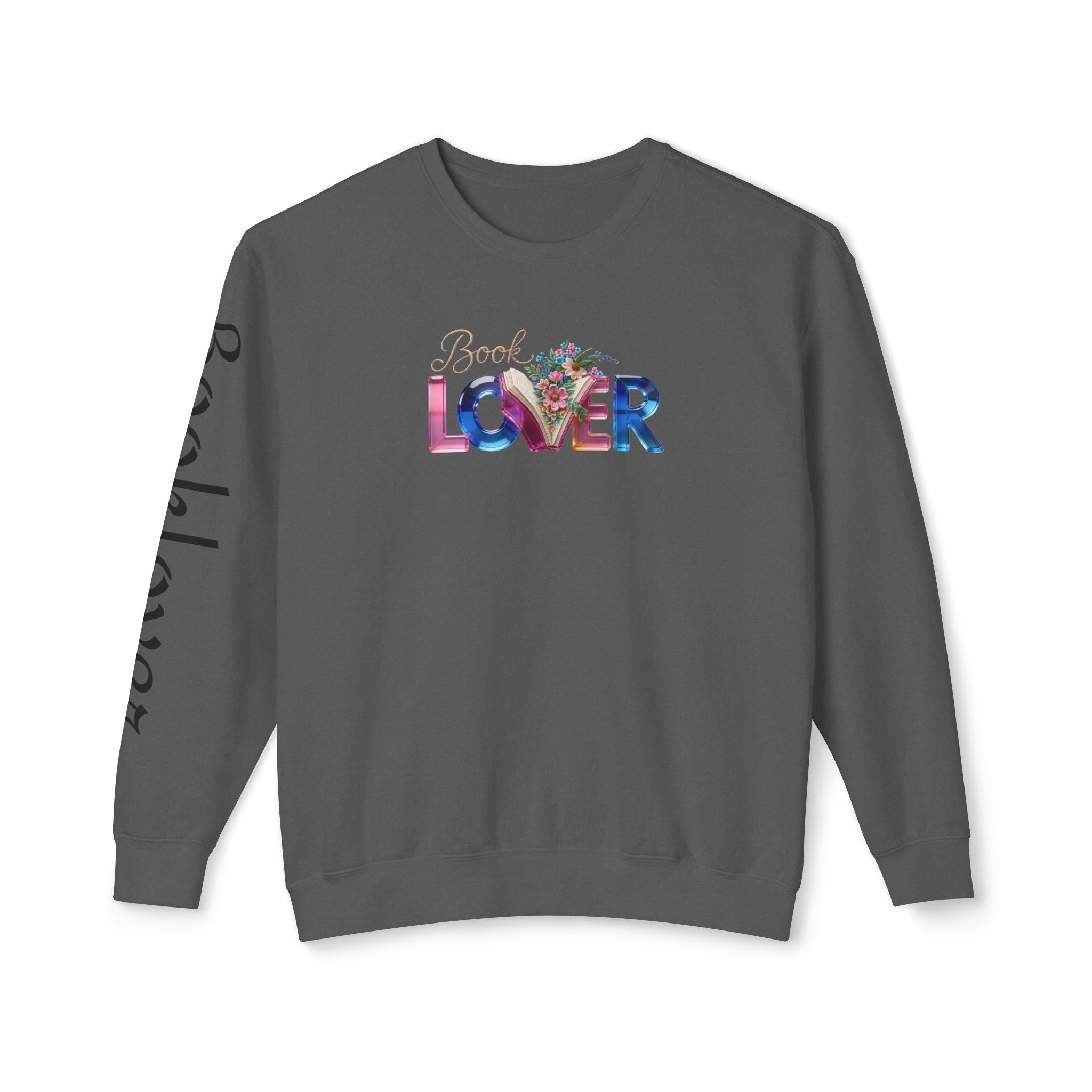 Book Lover Sweatshirt —  Typography Bookworm Pullover Printify