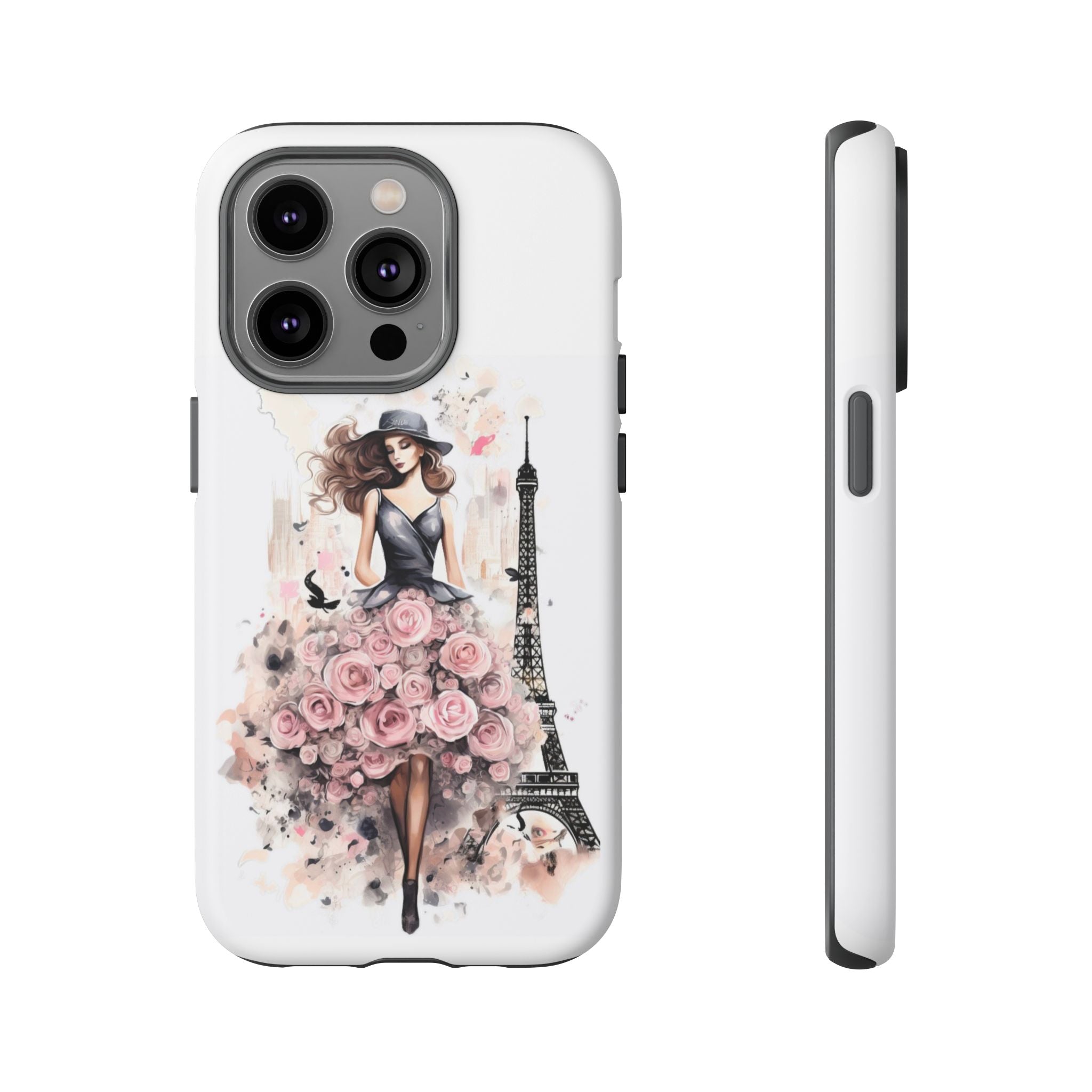 Parisian Rose Dress phone case | iPhone & Samsung slim protective case Printify