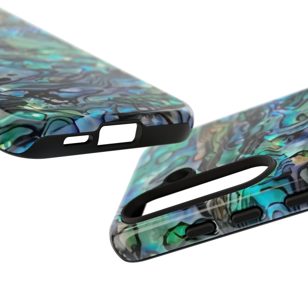 Abalone Shell Pattern Phone Case | Iridescent Ocean Swirl Protective Cover Printify
