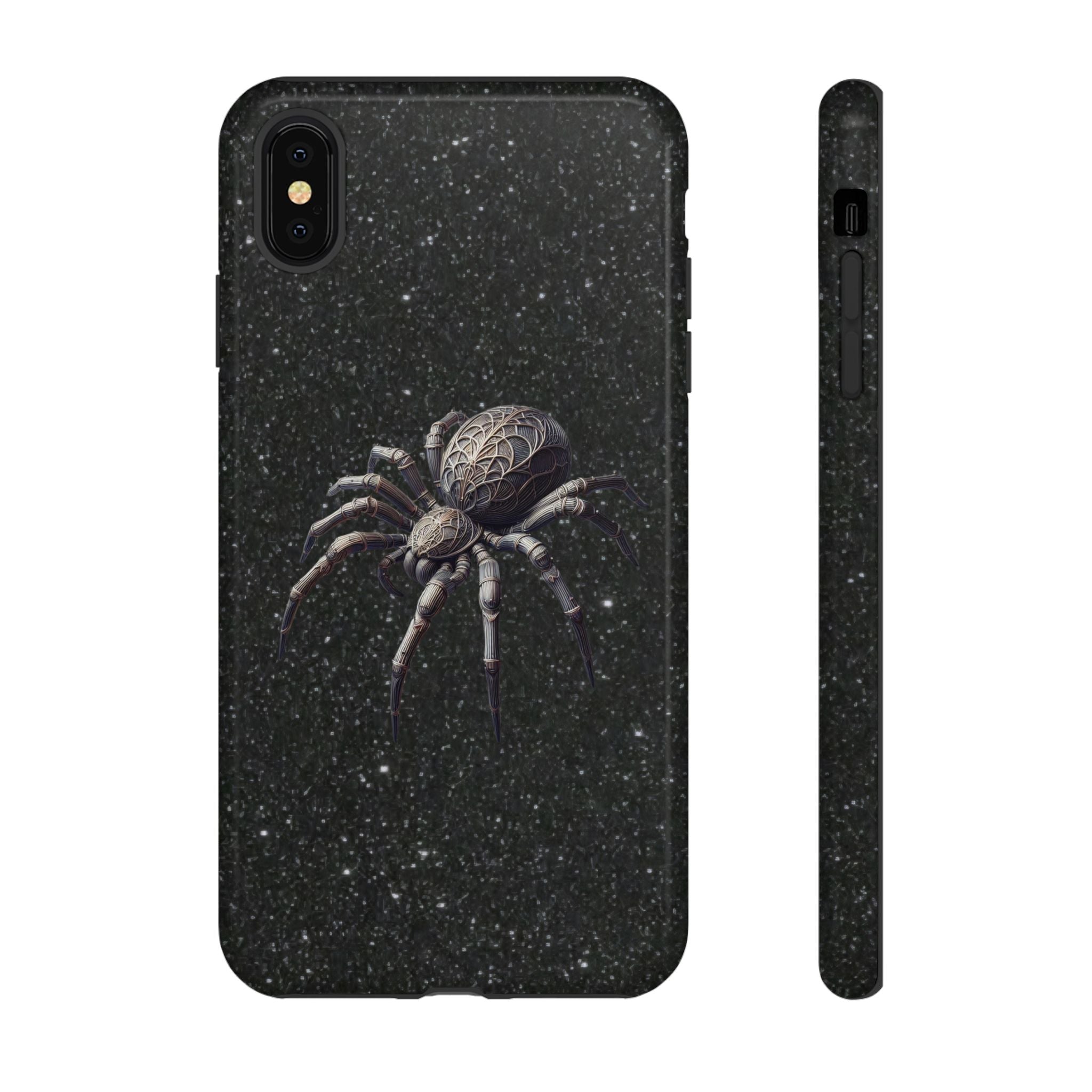 Spider Night Tough Phone Case — Dark Space Tarantula iPhone Cover Printify