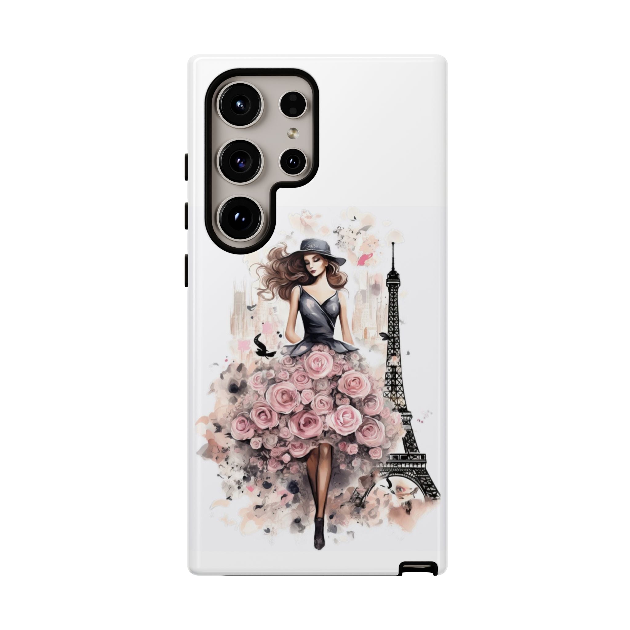 Parisian Rose Dress phone case | iPhone & Samsung slim protective case Printify