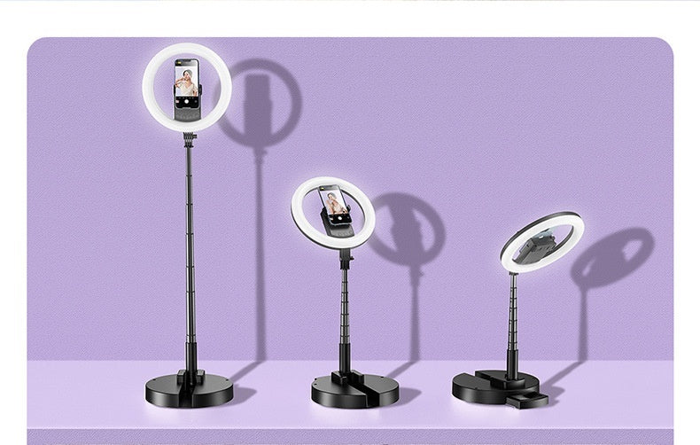 Fill Light Mobile Phone Ring Light LED Anchor Photography Beauty Portable Integrated Desktop Floor Stand