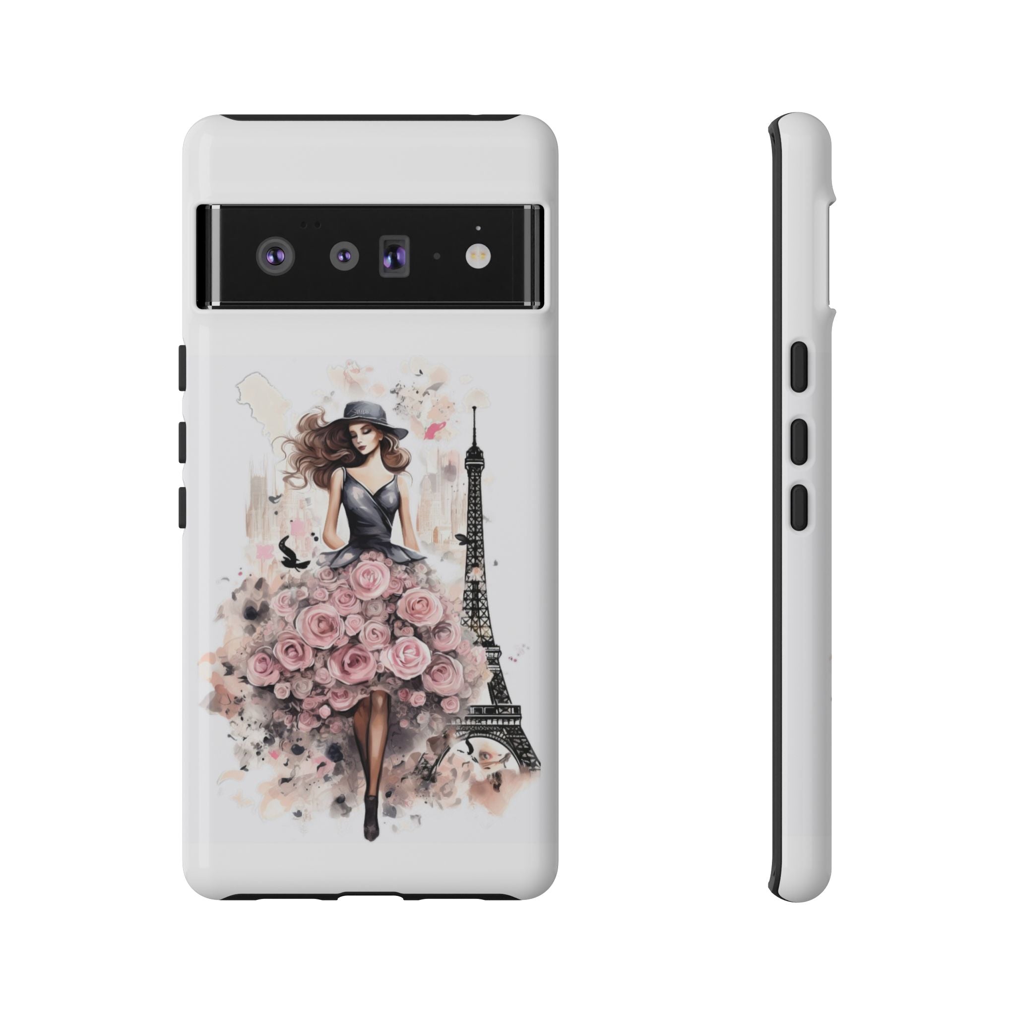 Parisian Rose Dress phone case | iPhone & Samsung slim protective case Printify