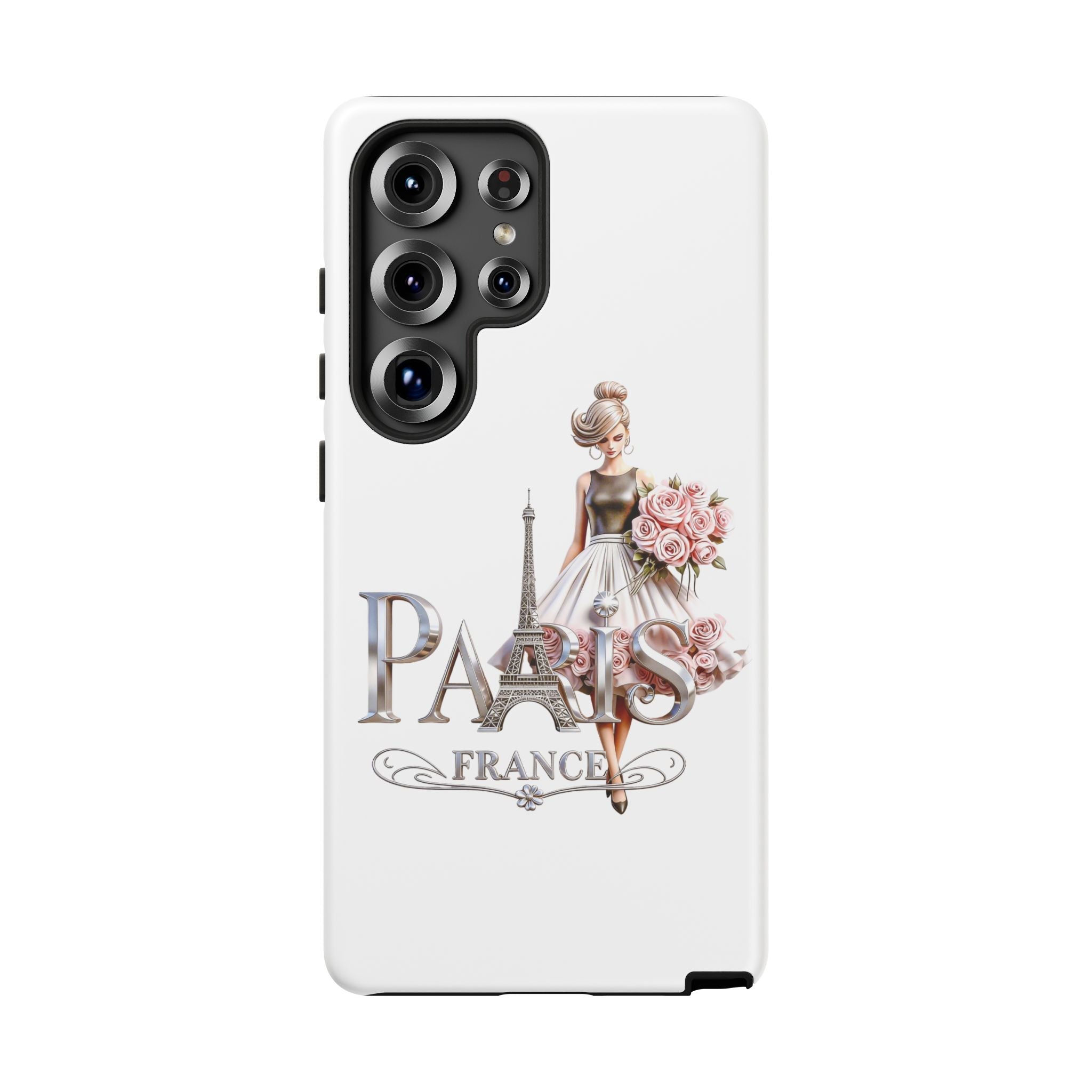 Phone Case | Eiffel Tower Floral Fashion Design Printify
