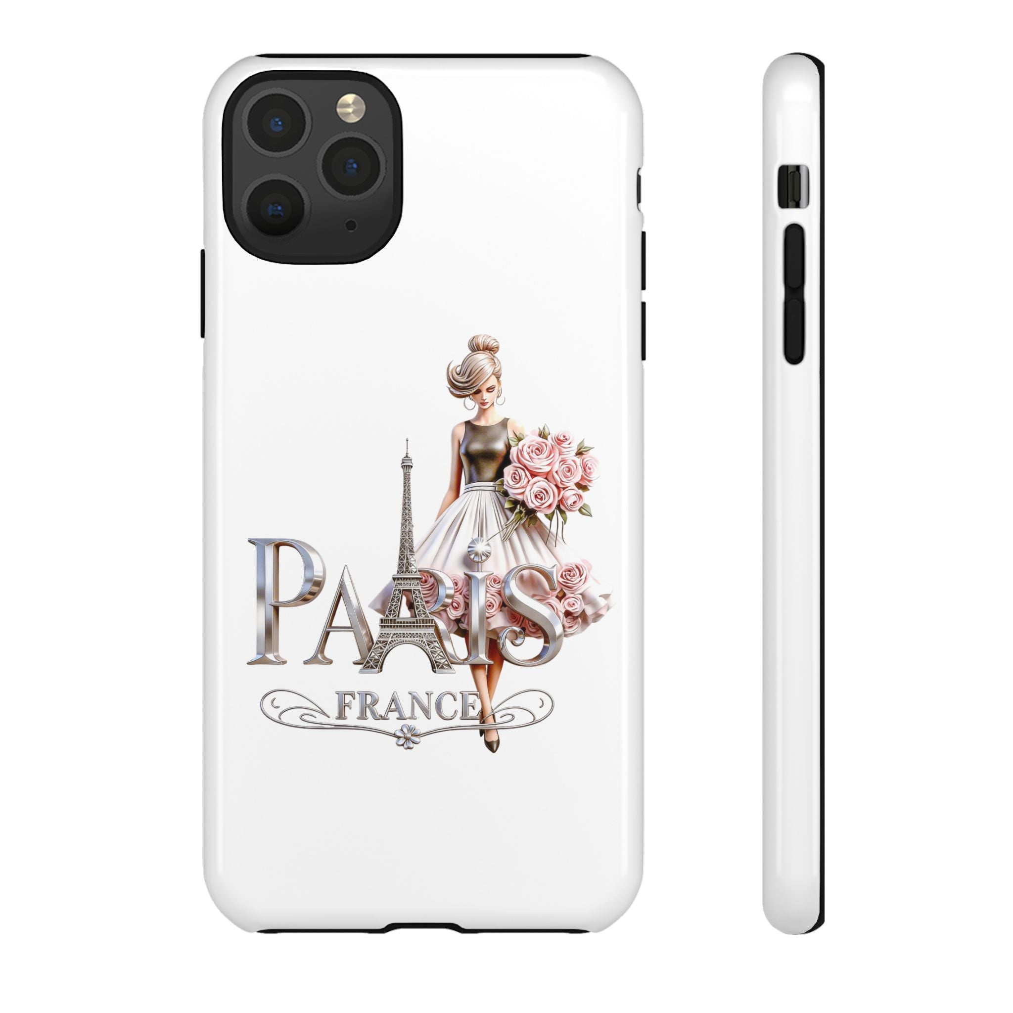 Phone Case | Eiffel Tower Floral Fashion Design Printify