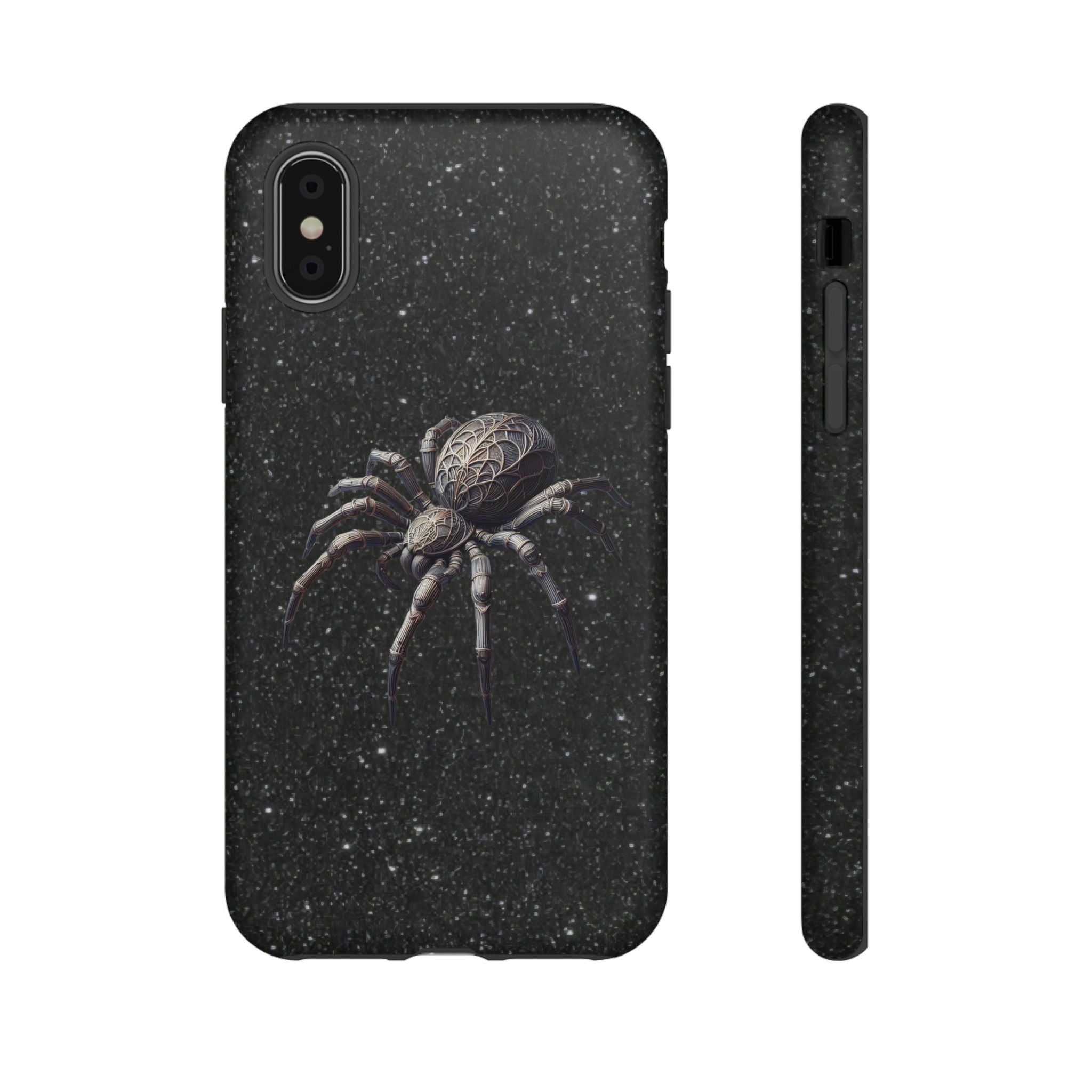 Spider Night Tough Phone Case — Dark Space Tarantula iPhone Cover Printify