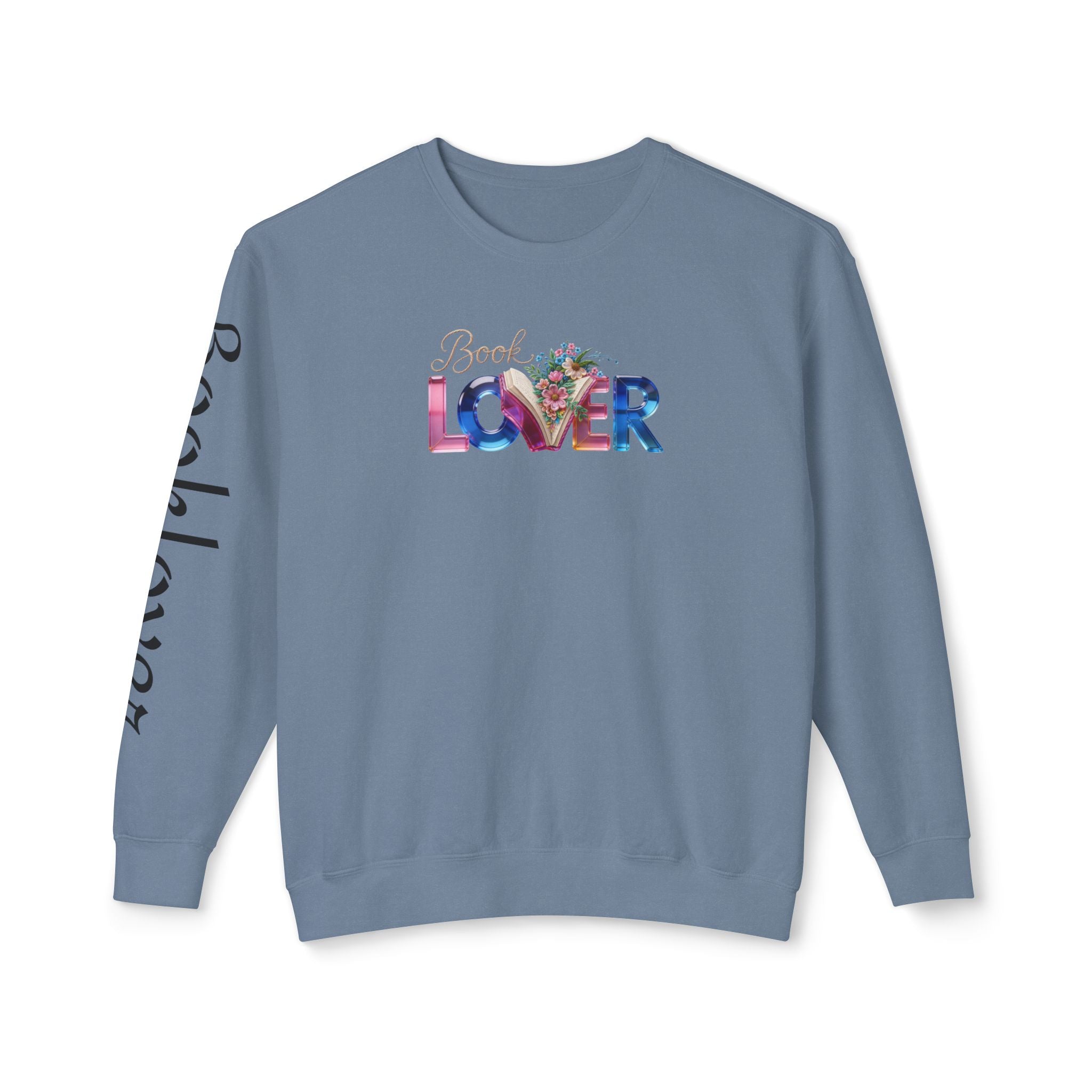 Book Lover Sweatshirt —  Typography Bookworm Pullover Printify