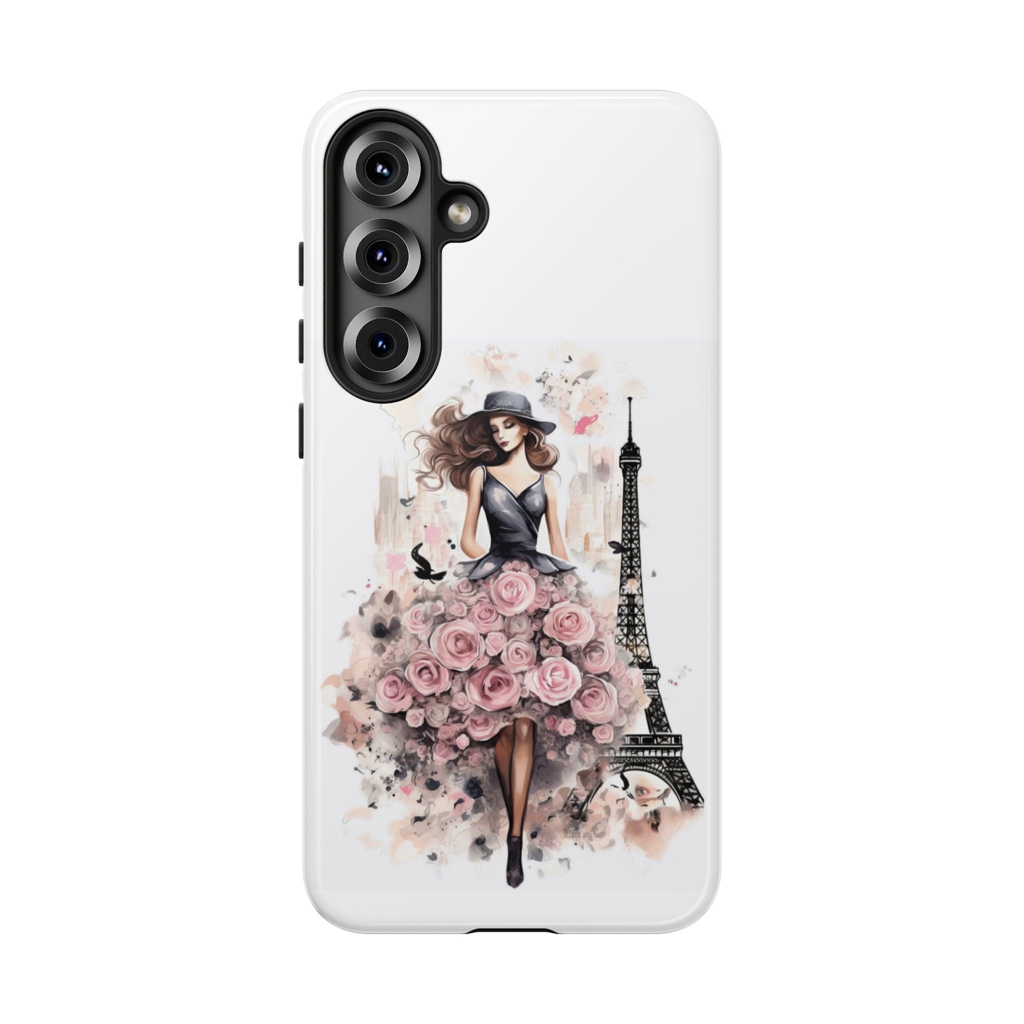 Parisian Rose Dress phone case | iPhone & Samsung slim protective case Printify