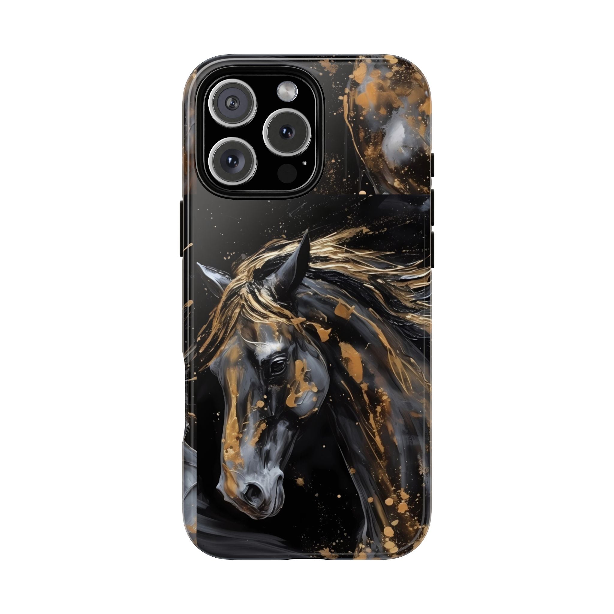 Golden Paint Horse Phone Case | Tough Case Printify