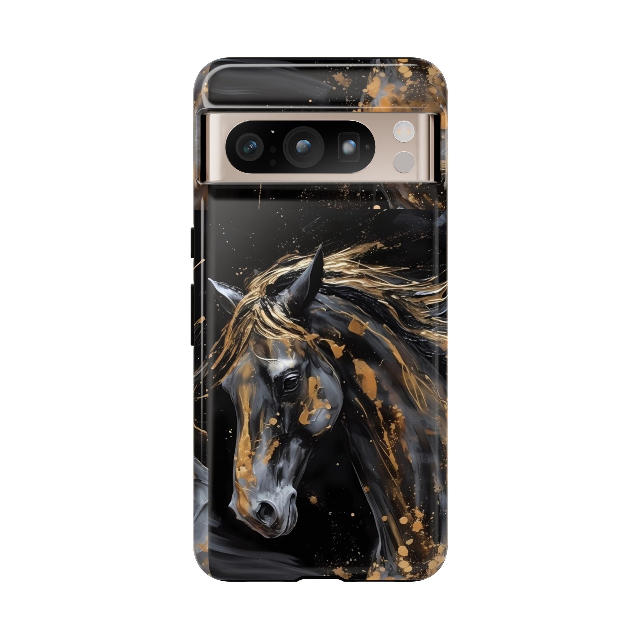 Golden Paint Horse Phone Case | Tough Case Printify