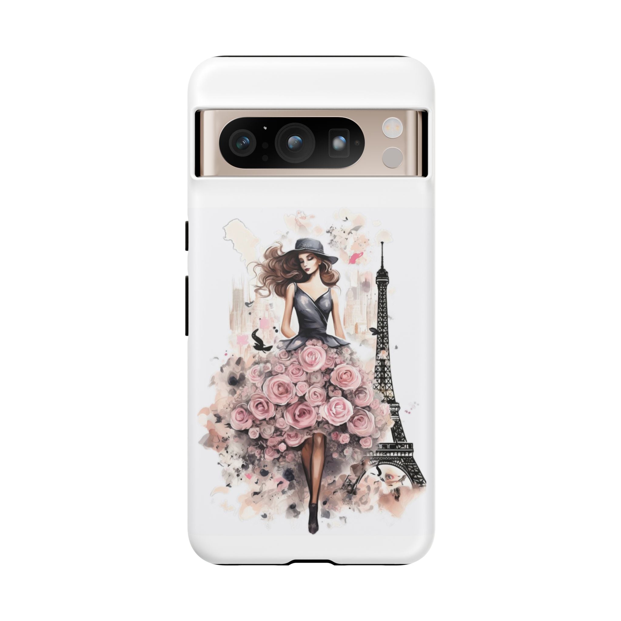 Parisian Rose Dress phone case | iPhone & Samsung slim protective case Printify