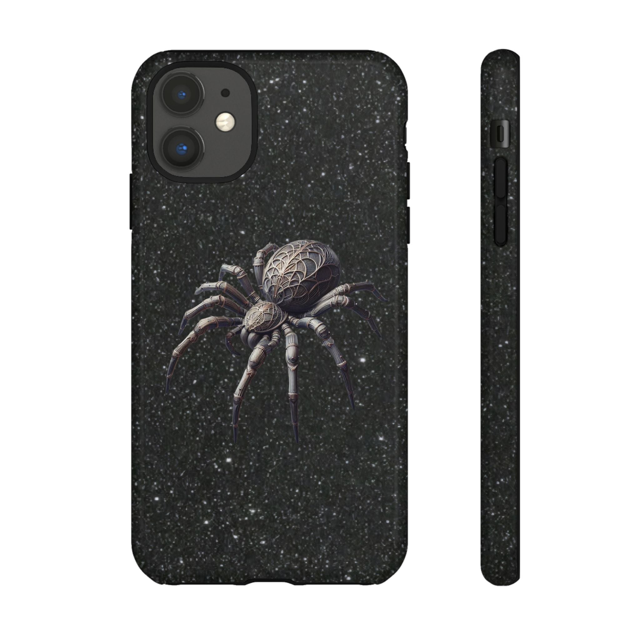 Spider Night Tough Phone Case — Dark Space Tarantula iPhone Cover Printify
