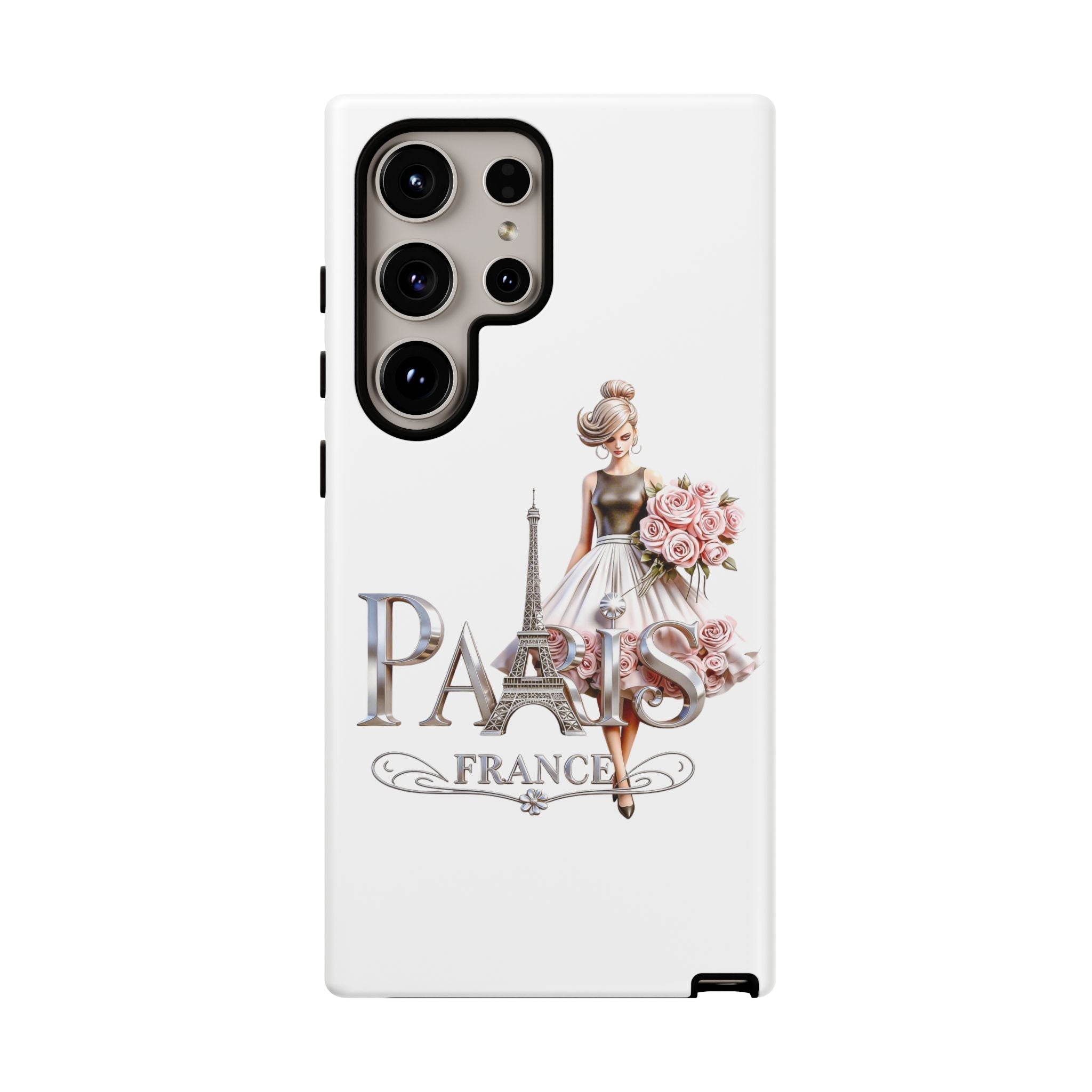 Phone Case | Eiffel Tower Floral Fashion Design Printify