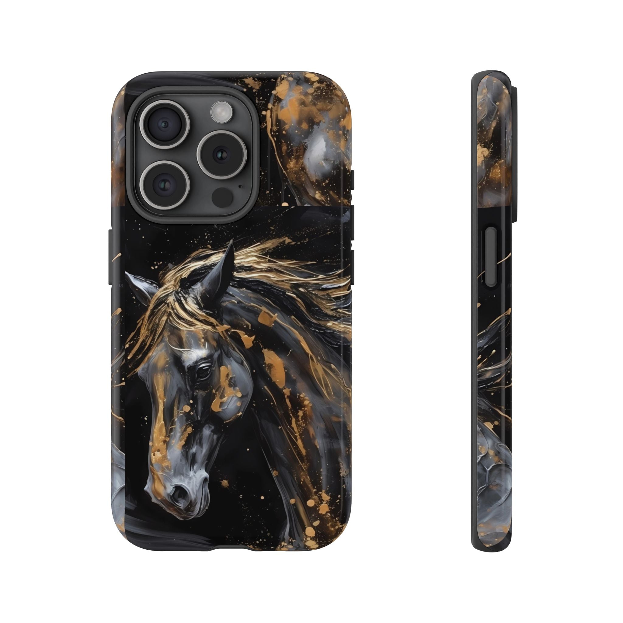 Golden Paint Horse Phone Case | Tough Case Printify