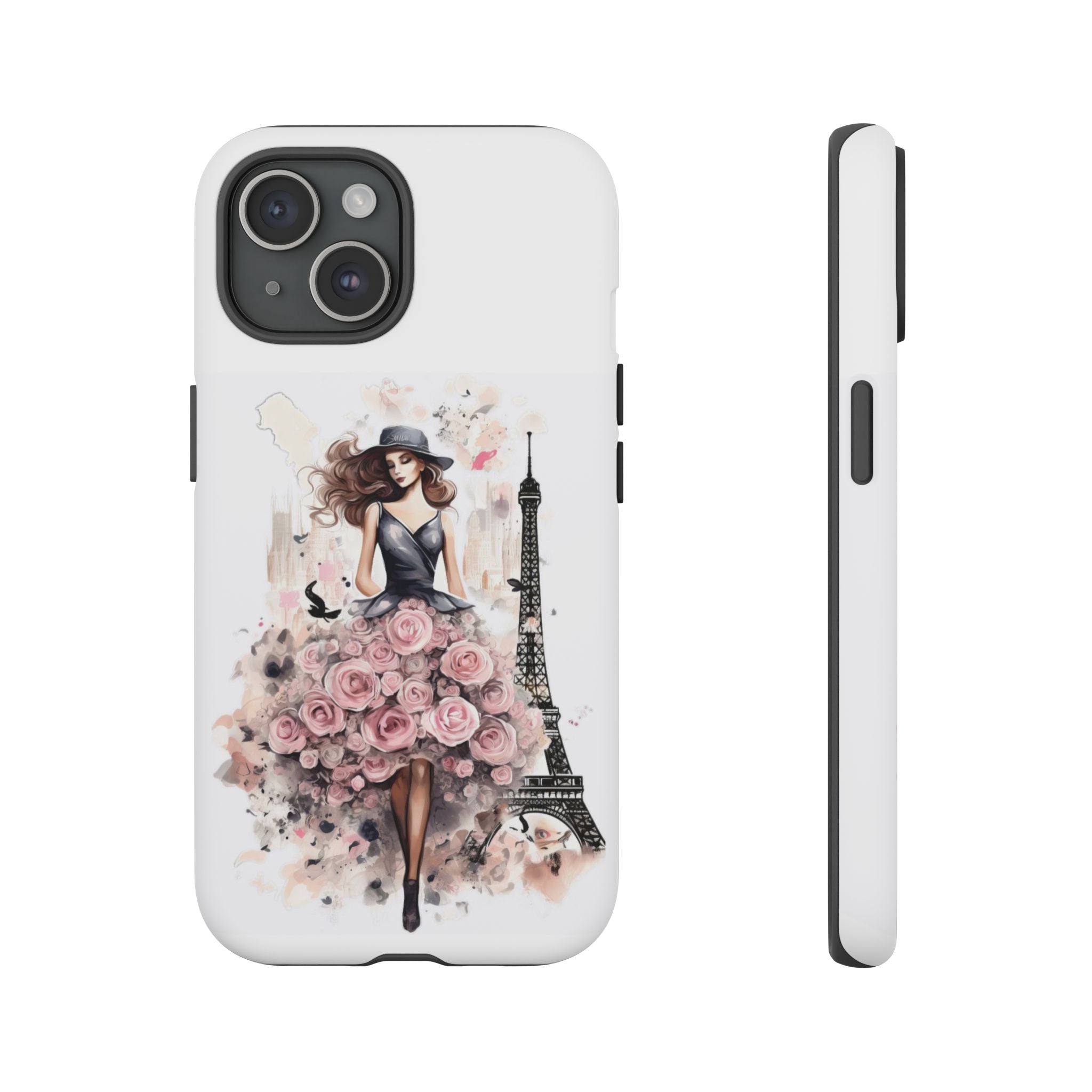 Parisian Rose Dress phone case | iPhone & Samsung slim protective case Printify