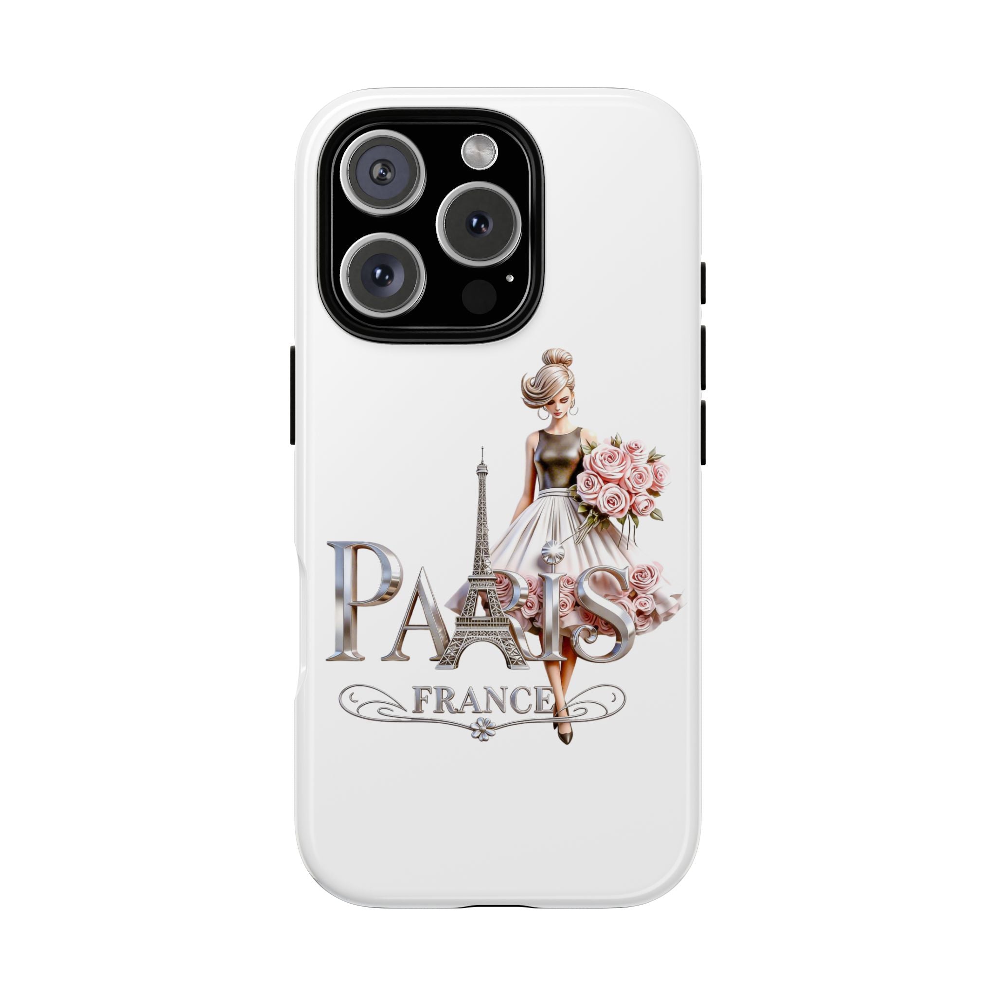 Phone Case | Eiffel Tower Floral Fashion Design Printify