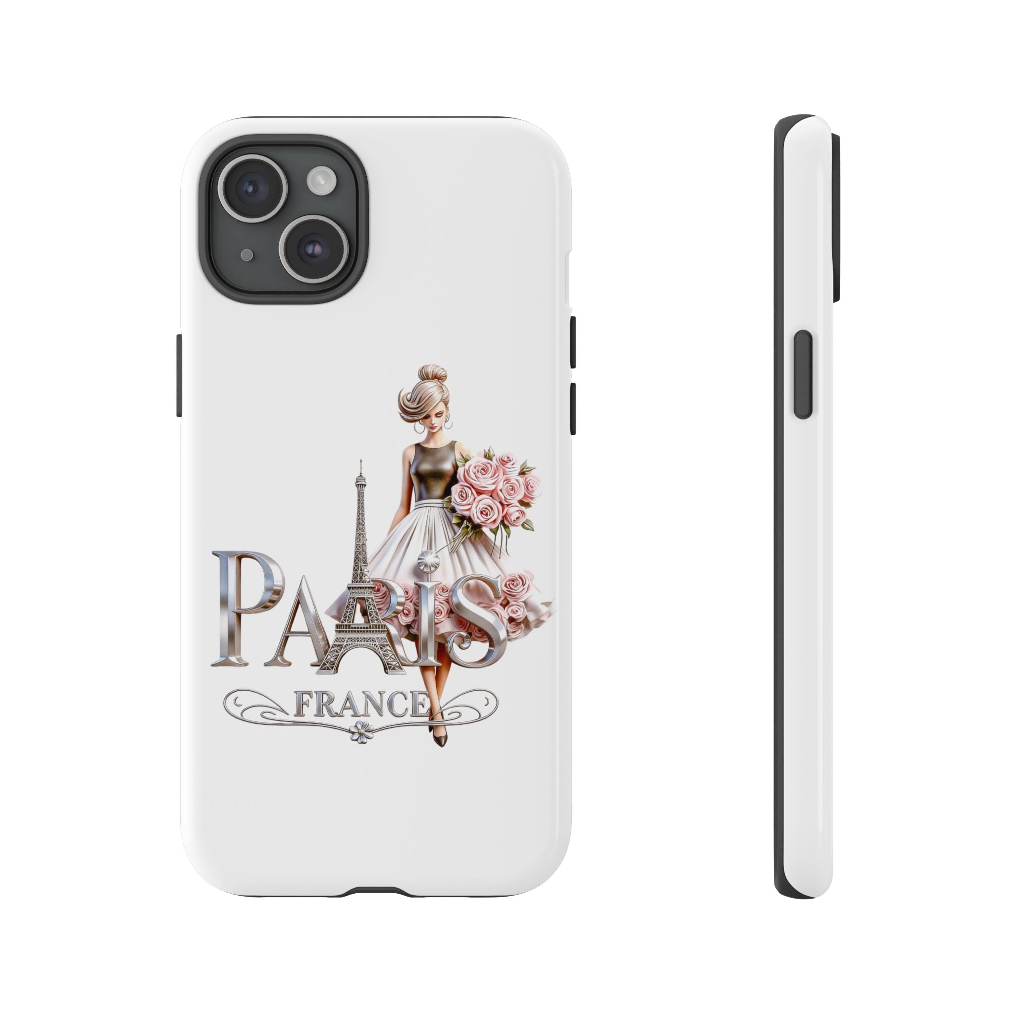 Phone Case | Eiffel Tower Floral Fashion Design Printify