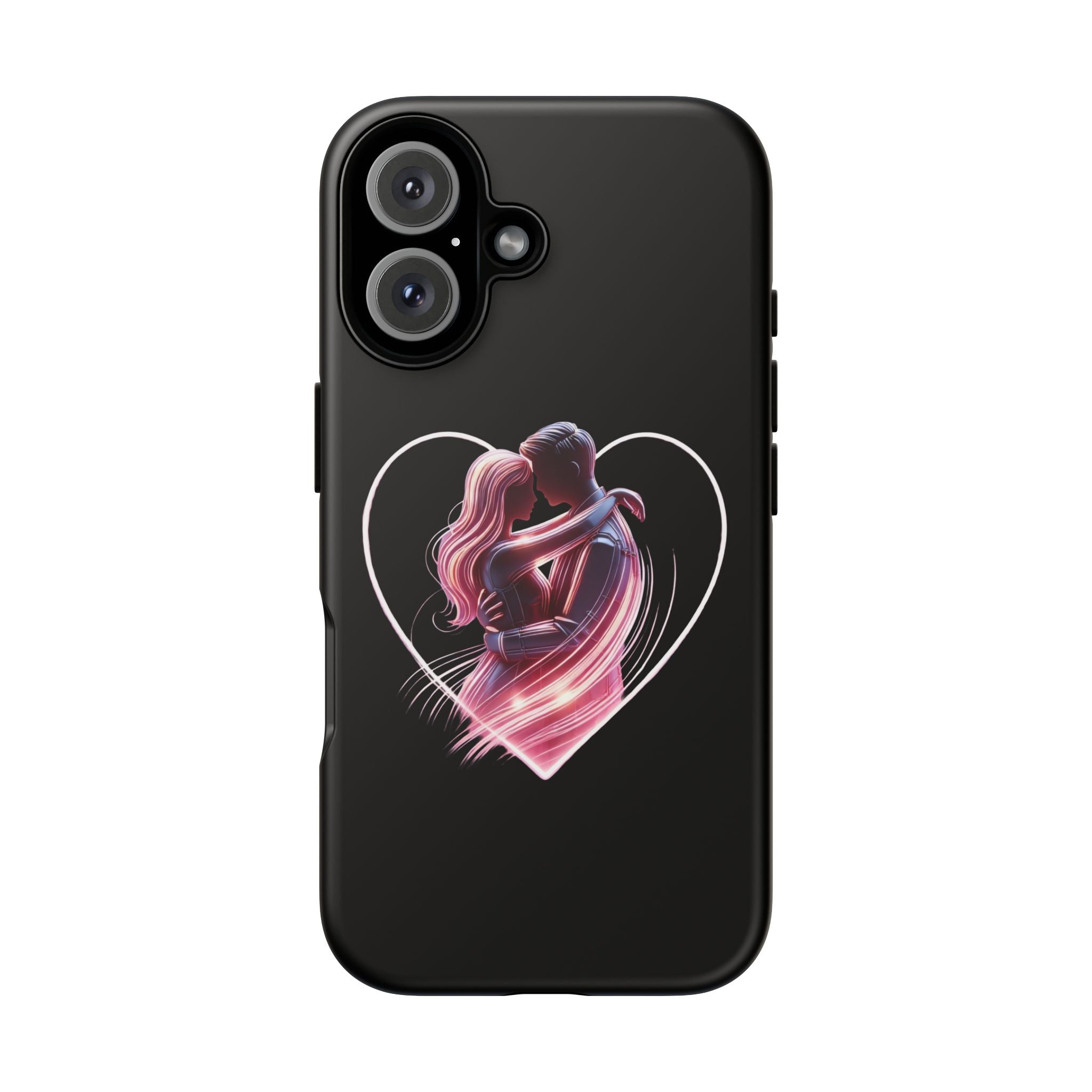 Romantic Couple Heart phone case | Tough Cases Printify