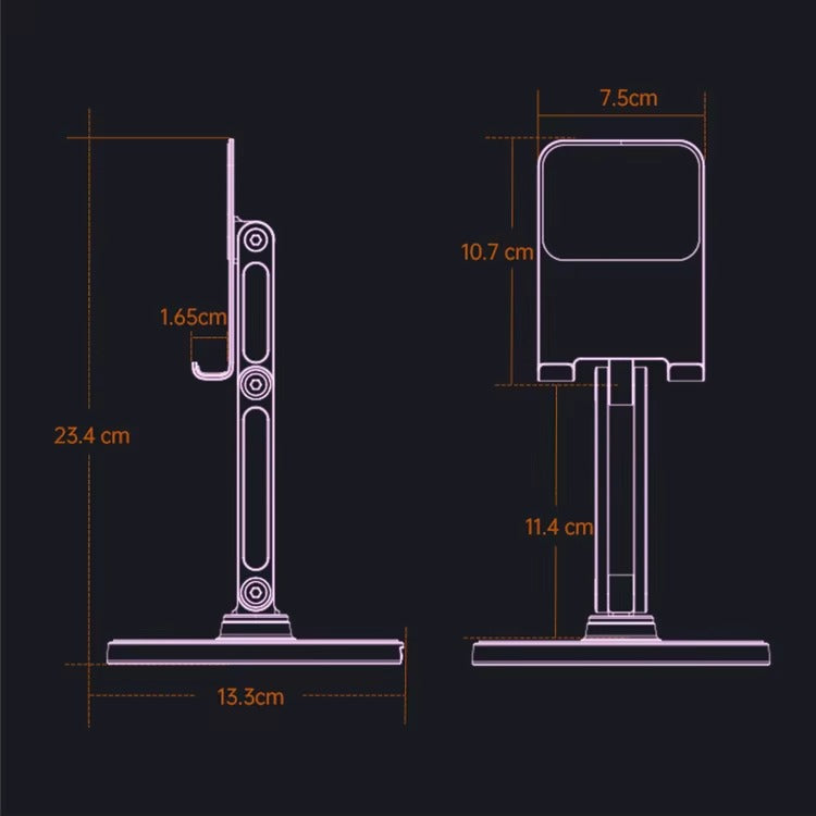 Drehbare Handyhalterung mit LED-Beleuchtung