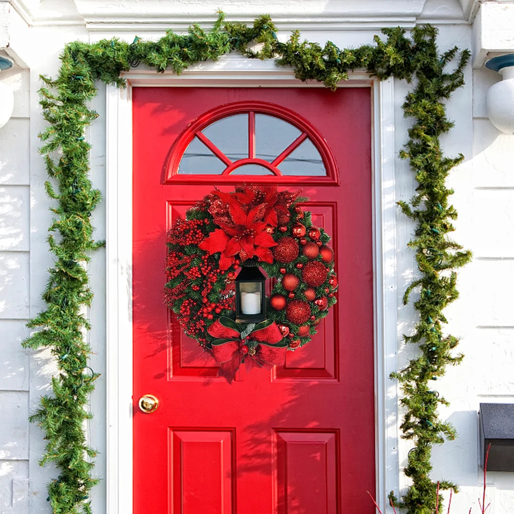 Christmas Garland Front Door Home