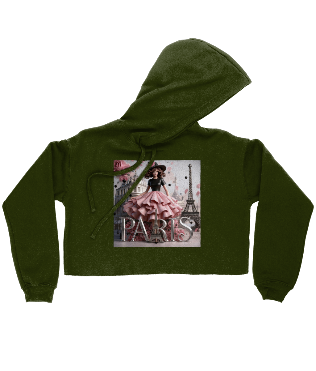 Paris Cropped Hoodie 